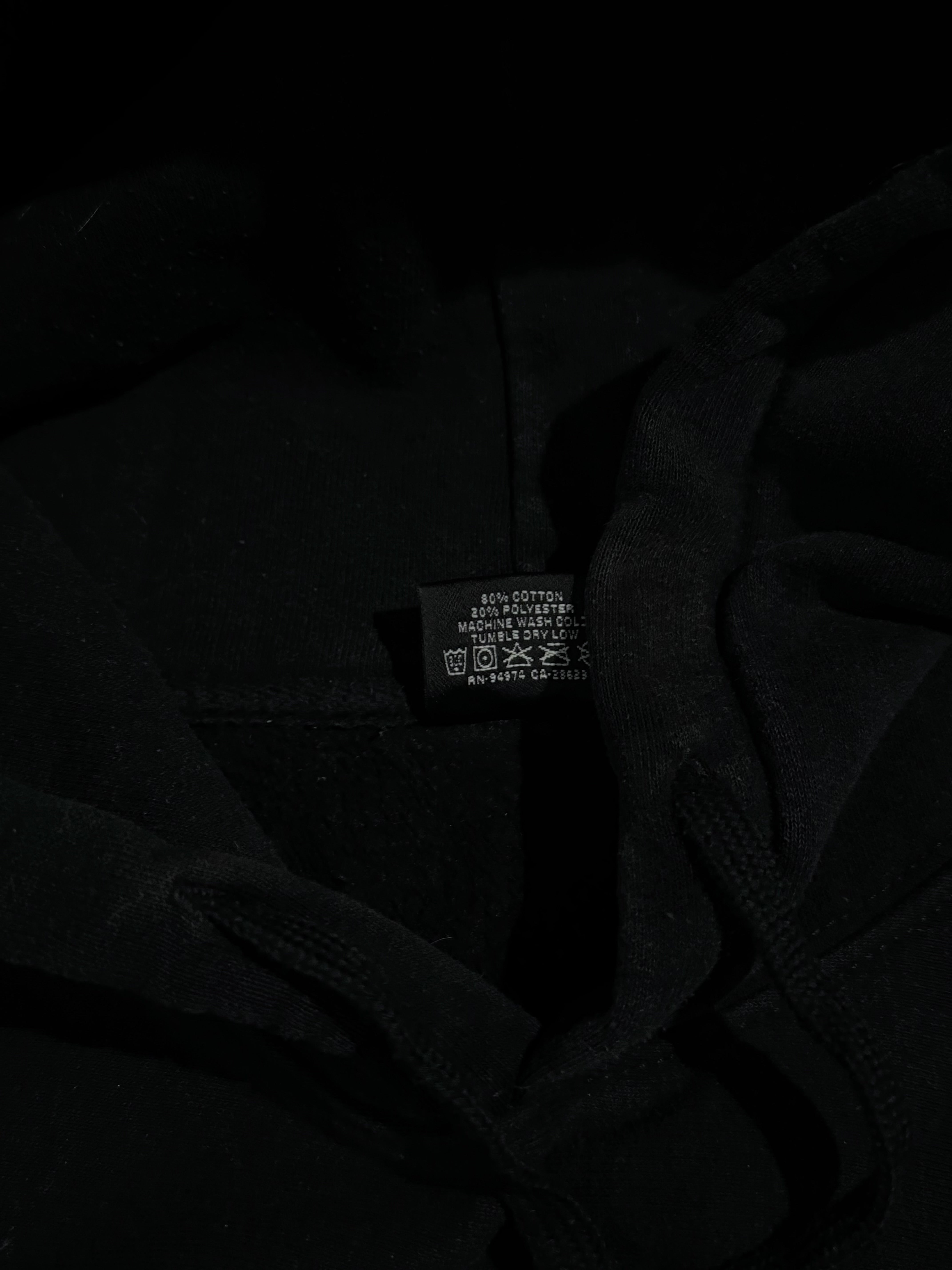 STÜSSY BLACK BASIC LOGO HOODIE