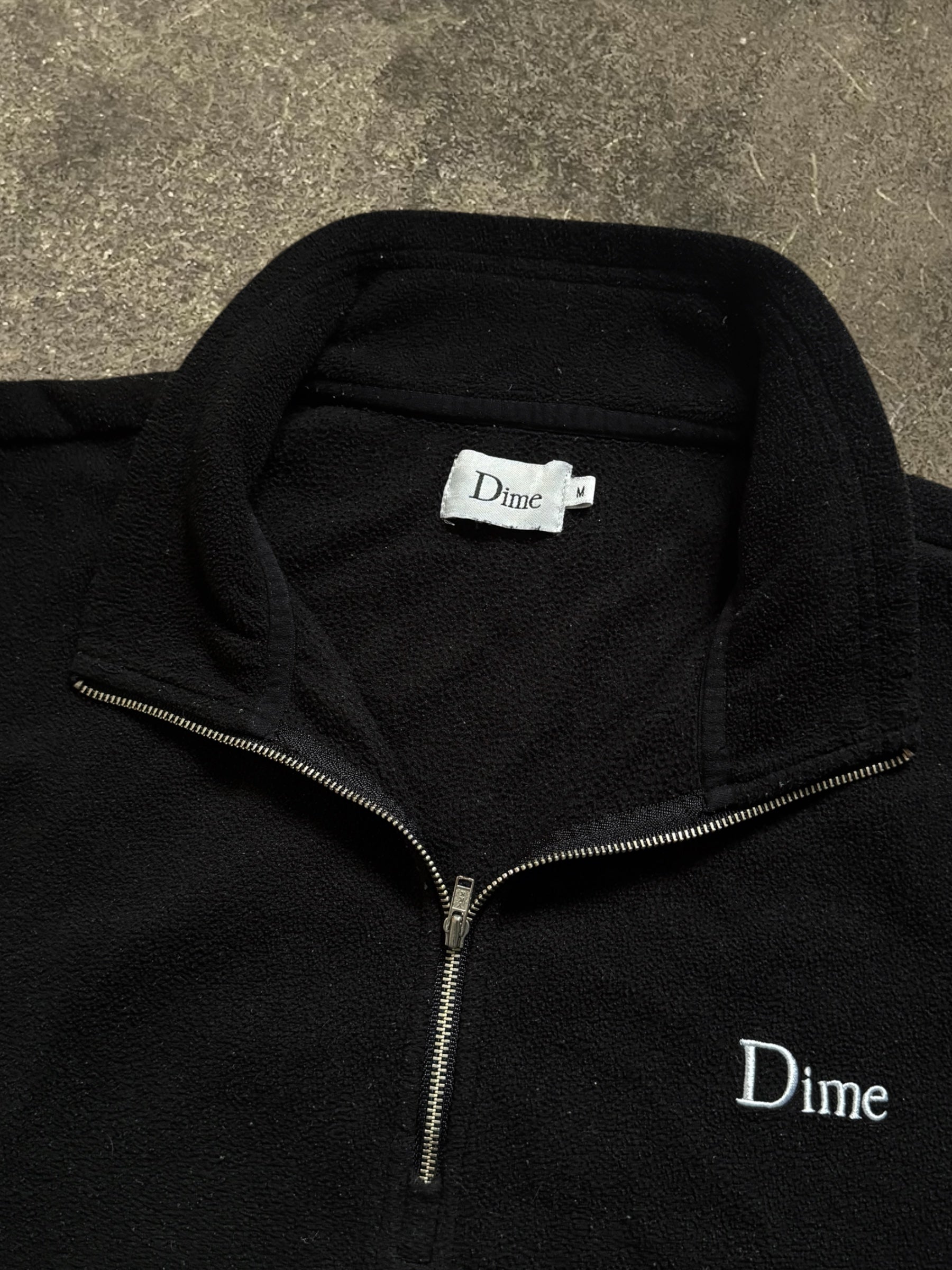 DIME LITTLE LOGO QUARTER-ZIP FLEECE