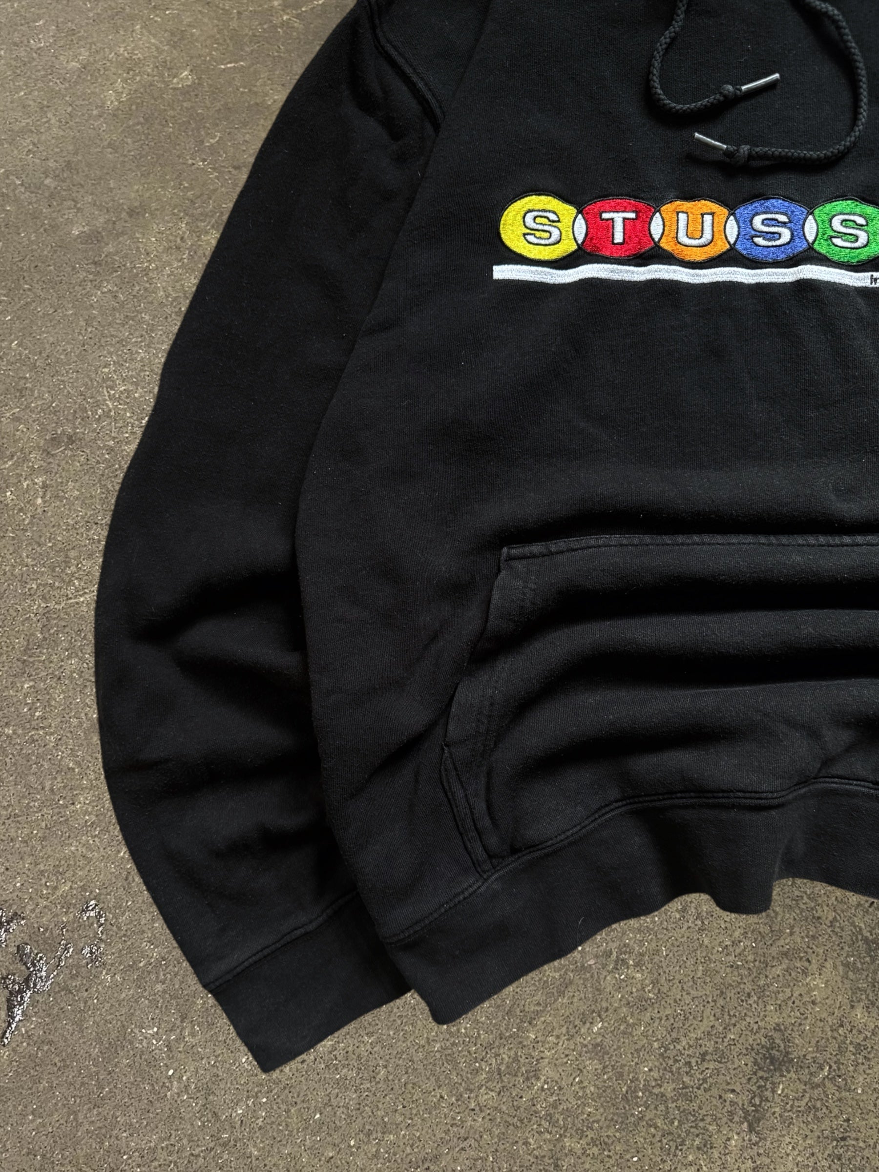 VINTAGE STÜSSY BILLIARDS APPLIQUE HOODIE