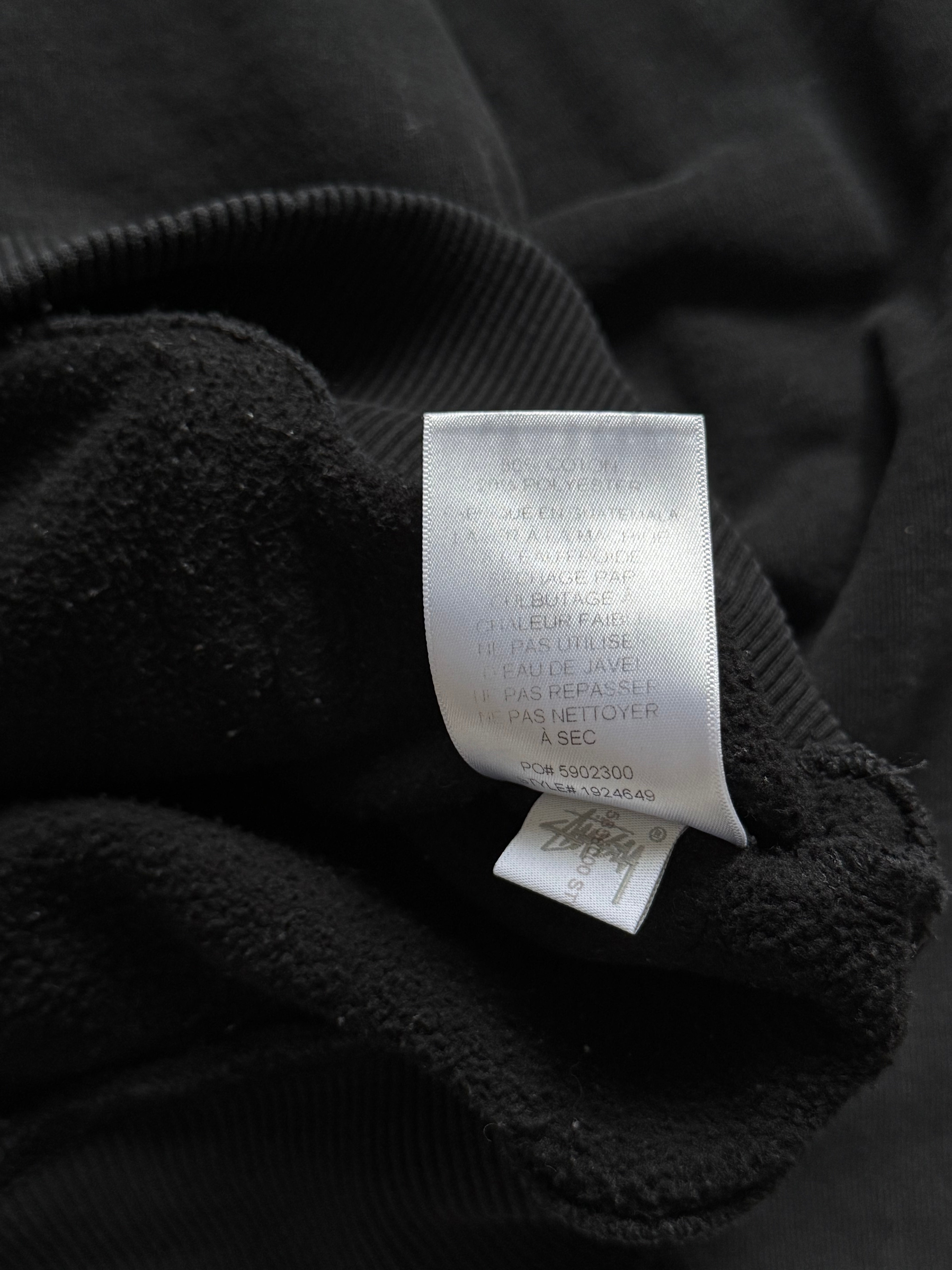 STÜSSY BLACK BASIC LOGO HOODIE