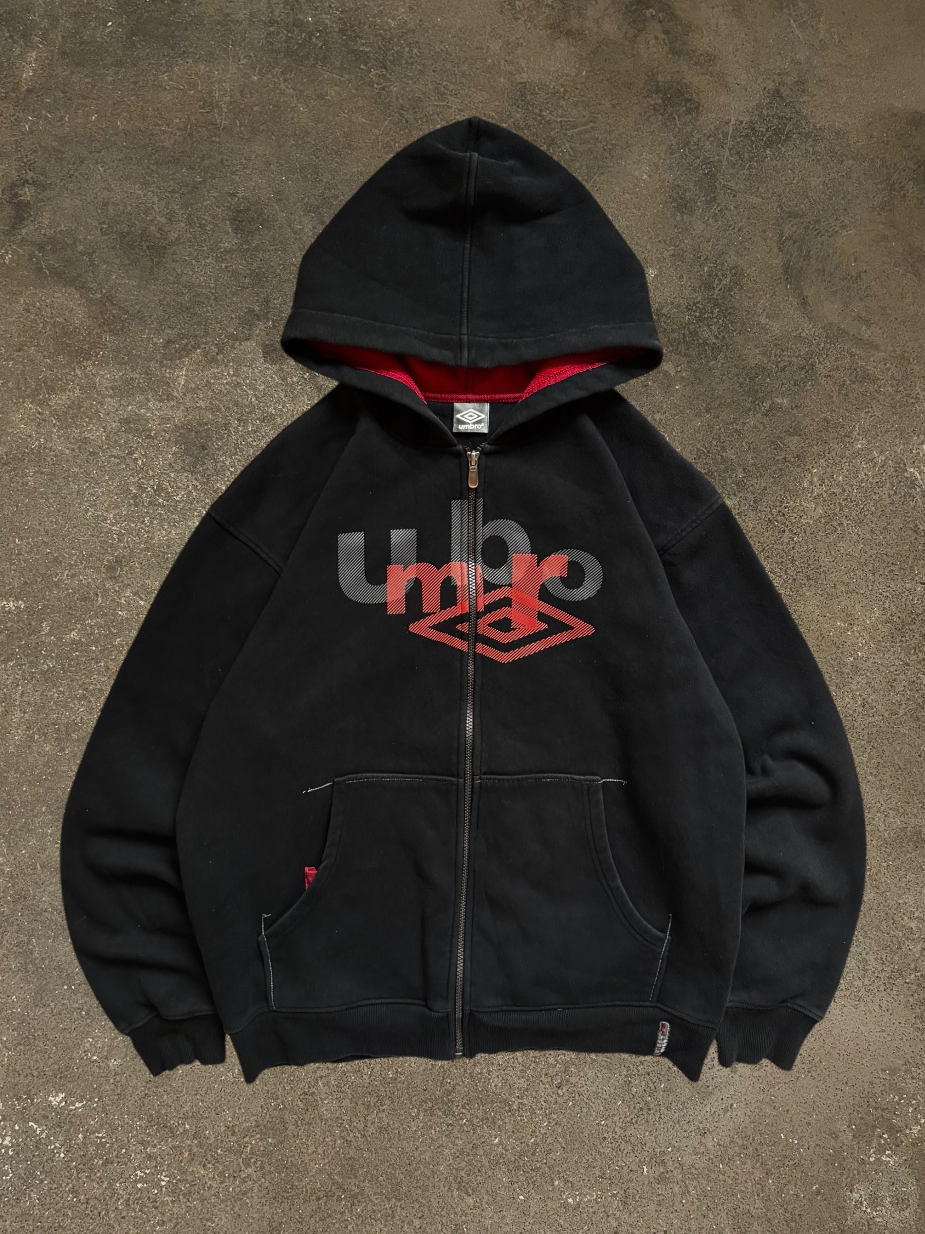 VINTAGE UMBRO ZIP-UP HOODIE