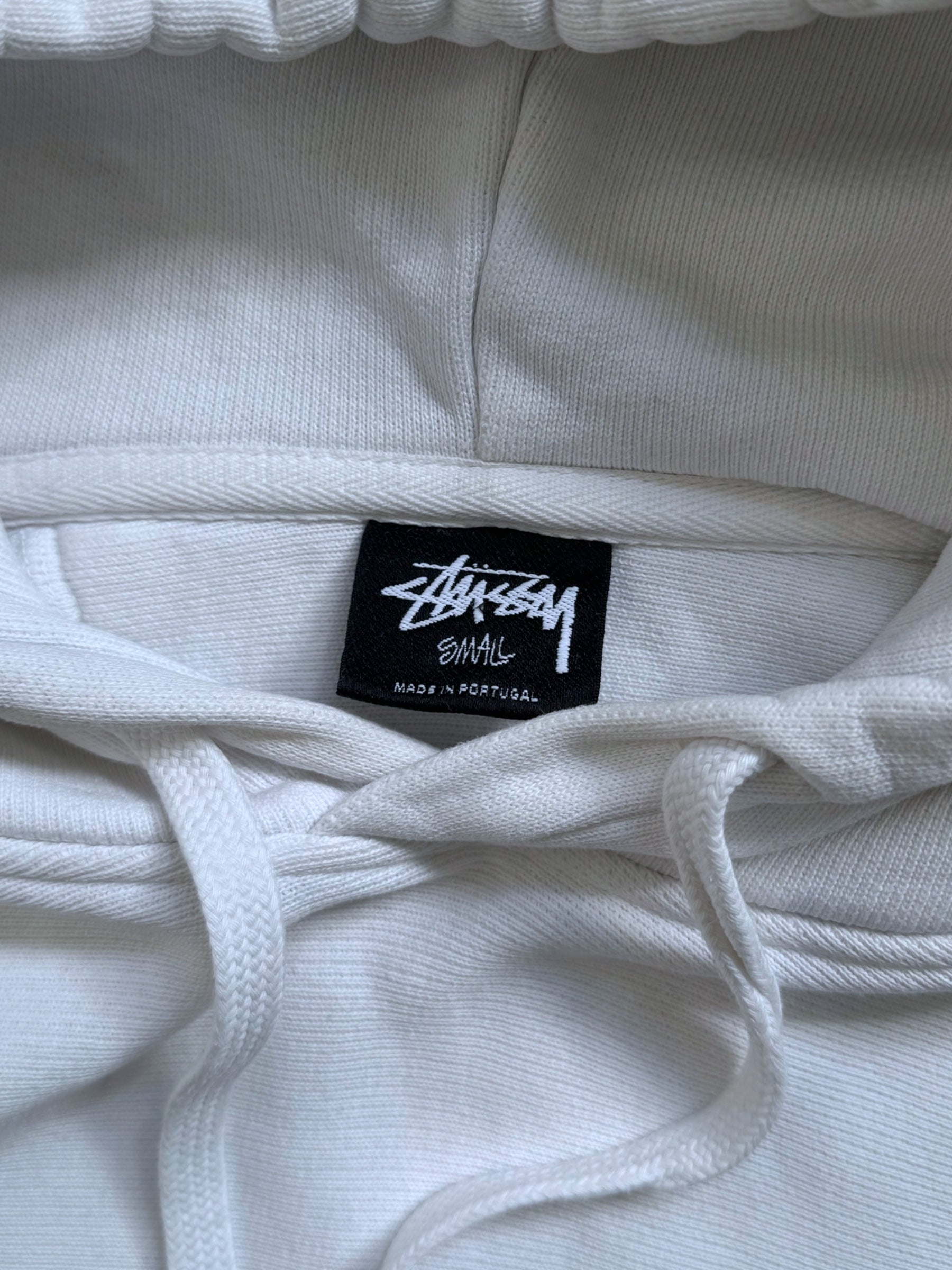 STÜSSY WHITE BASIC LOGO HOODIE