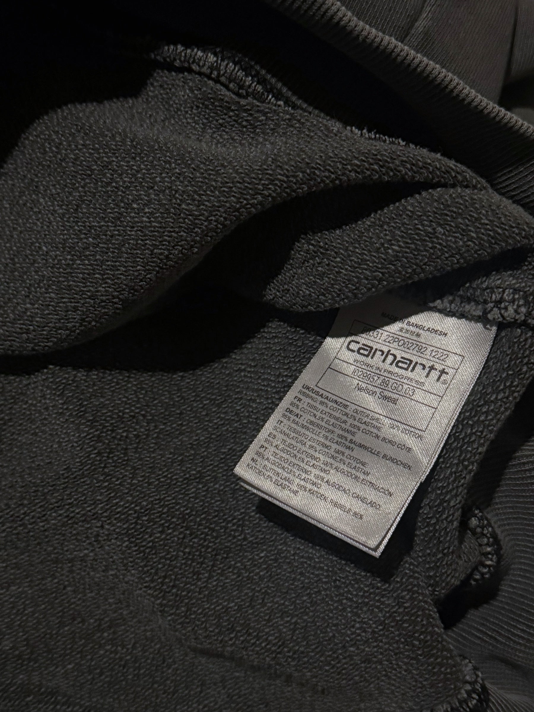 CARHARTT GREY NELSON SWEATSHIRT