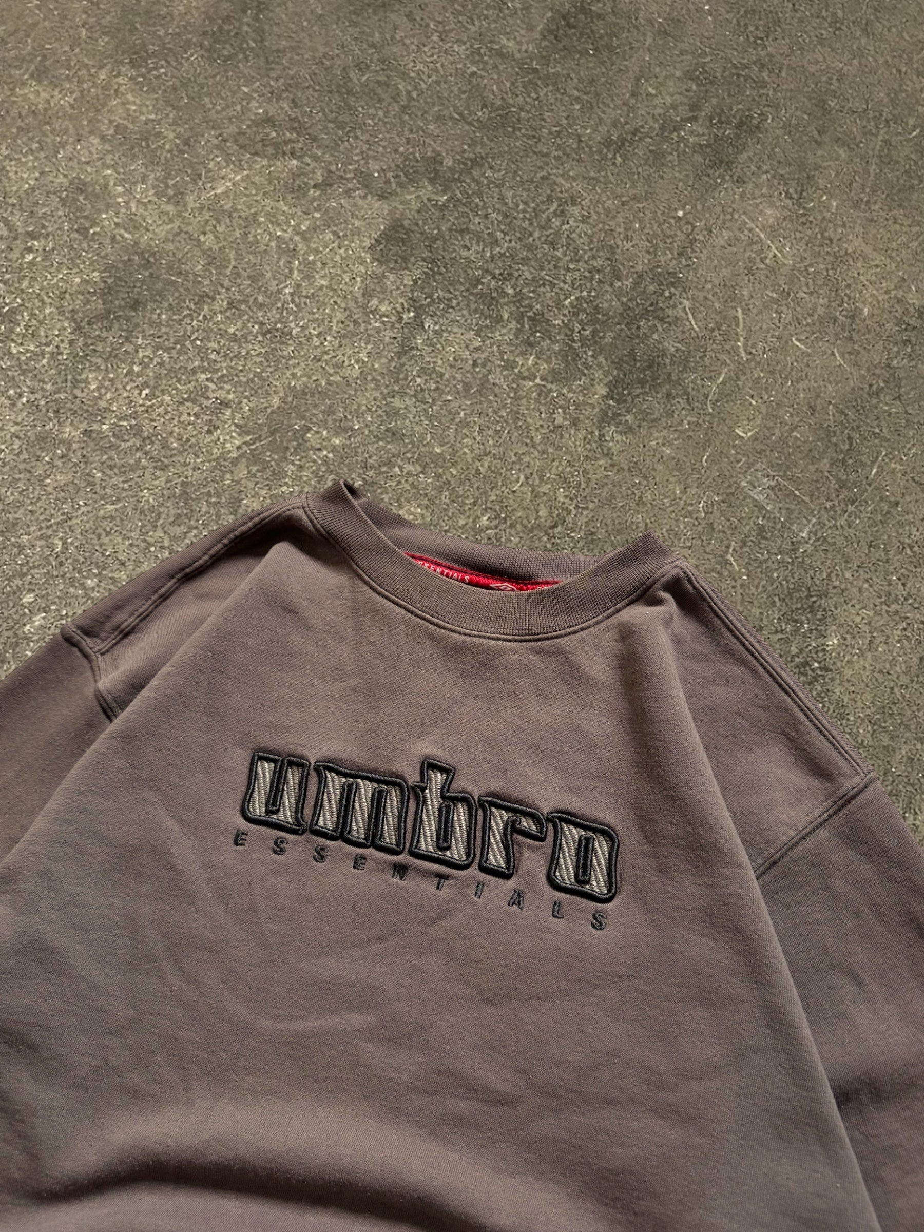VINTAGE BROWN UMBRO LOGO SWEATSHIRT