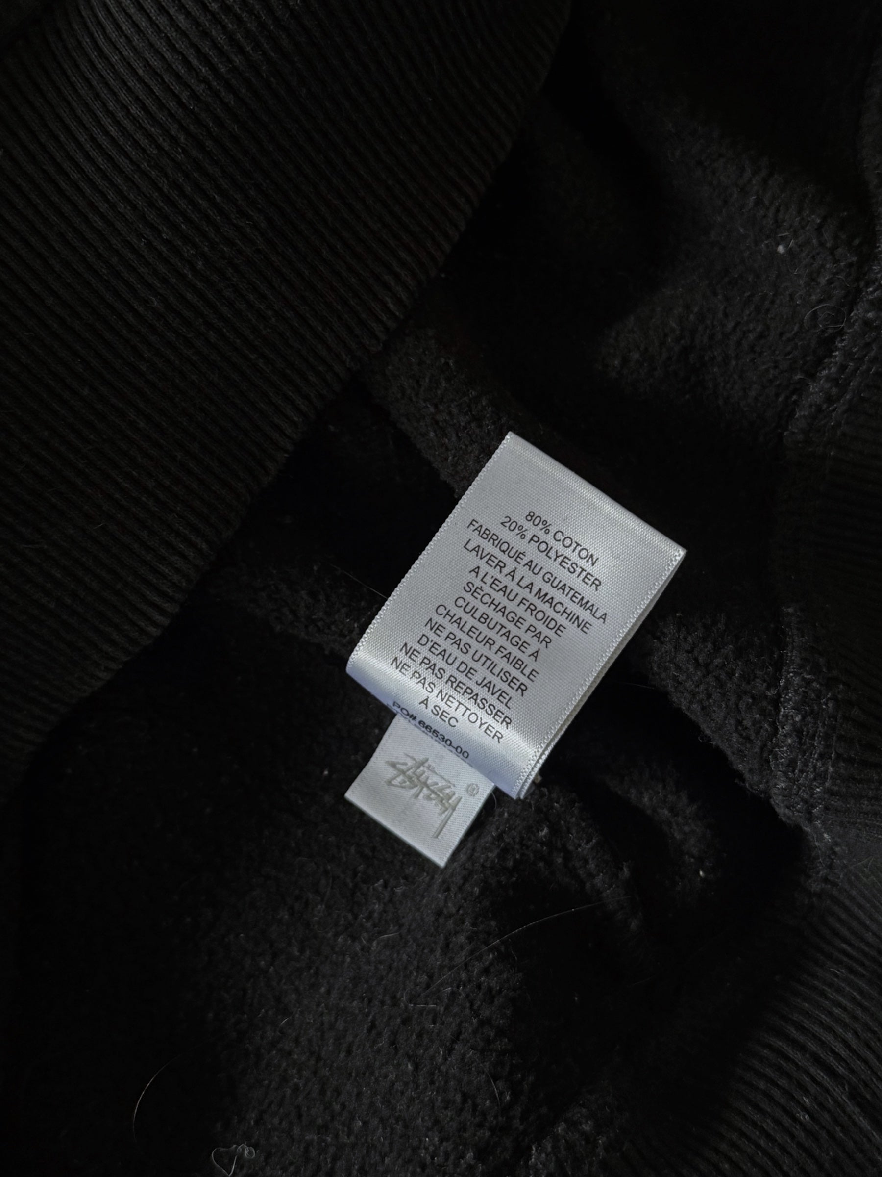 STÜSSY BLACK BASIC LOGO SWEATSHIRT