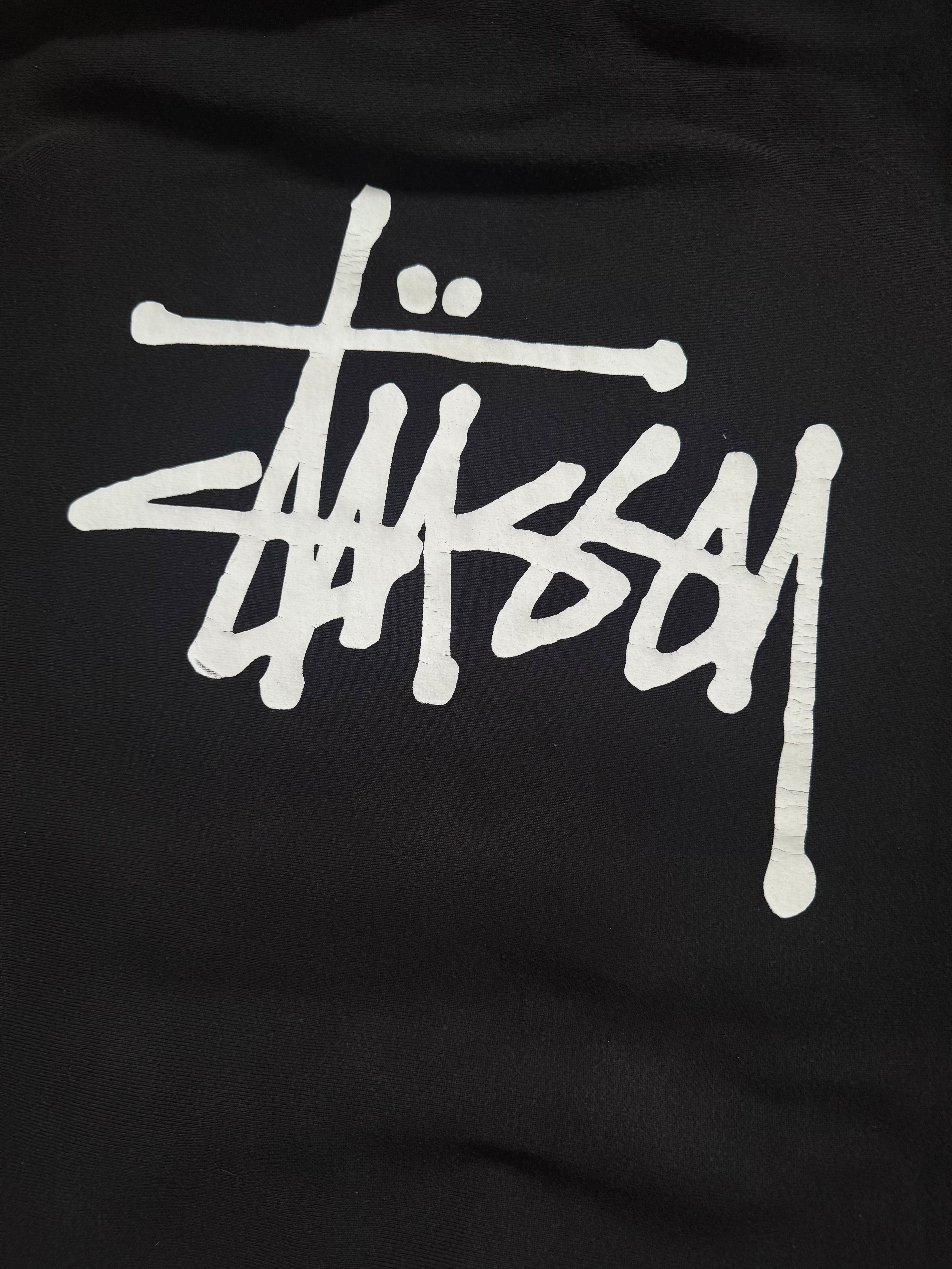 STÜSSY BLACK BASIC LOGO HOODIE