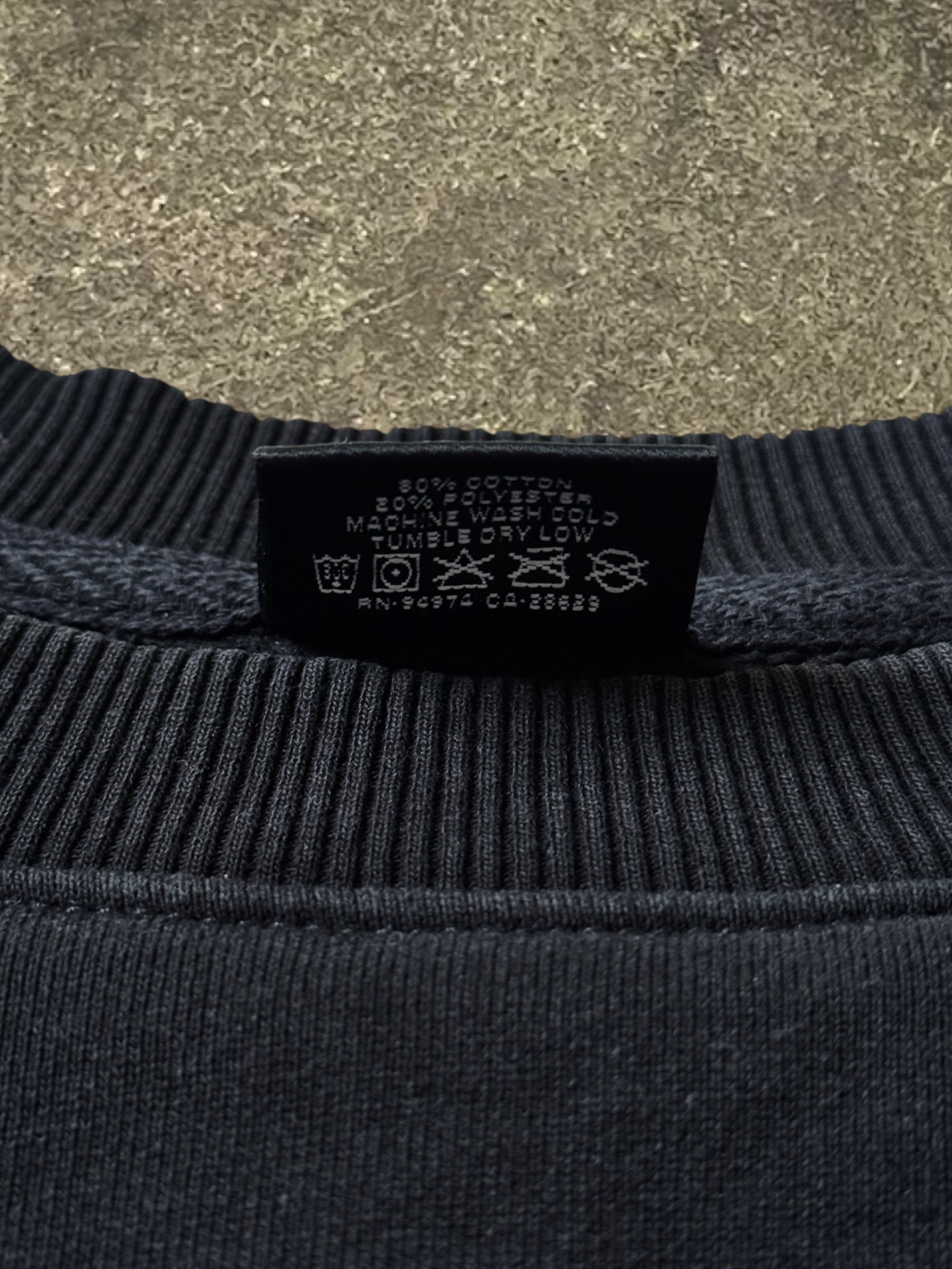 STÜSSY BLACK BASIC LOGO SWEATSHIRT