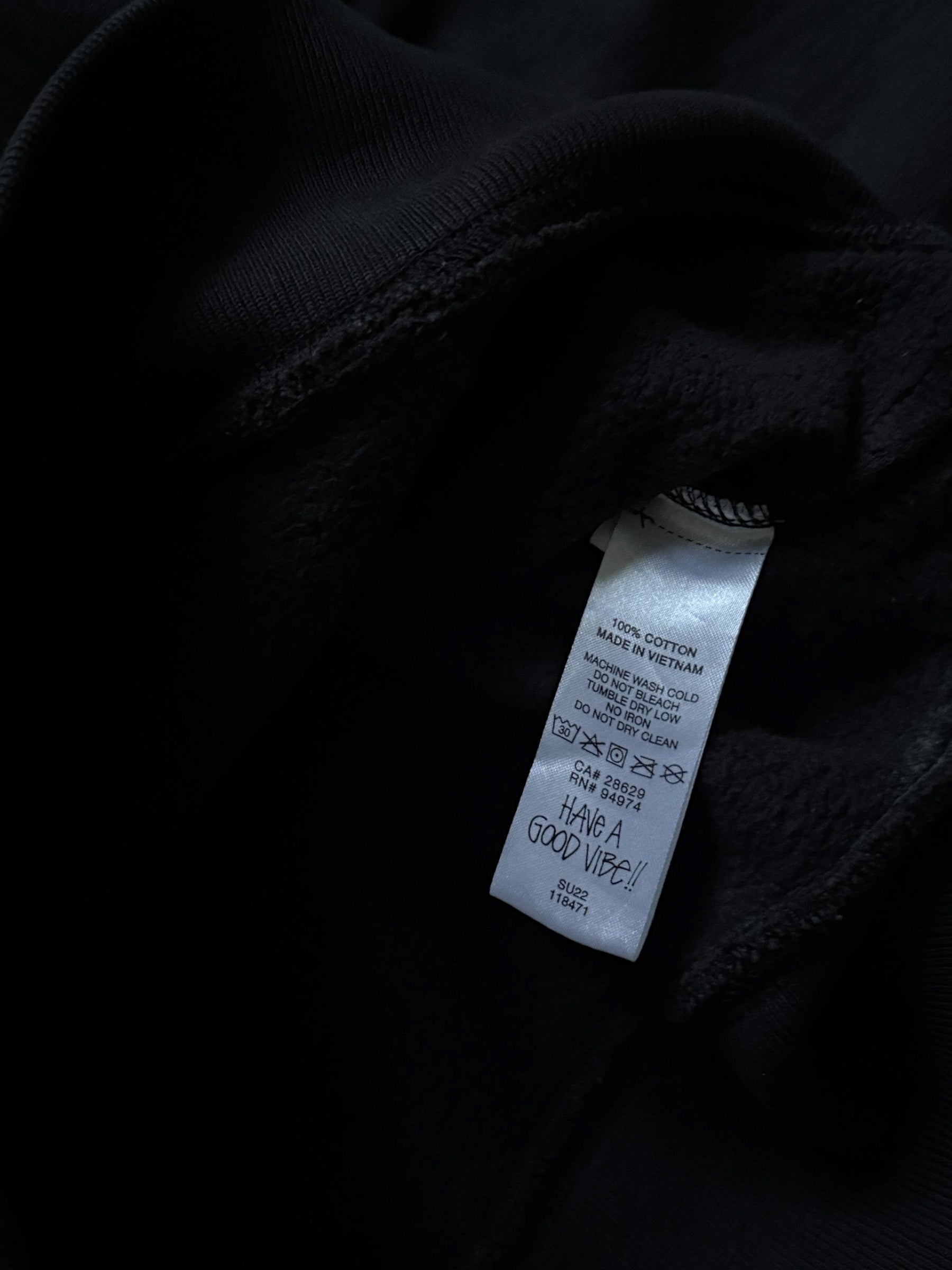 STÜSSY STOCK LOGO ZIP-UP HOODIE