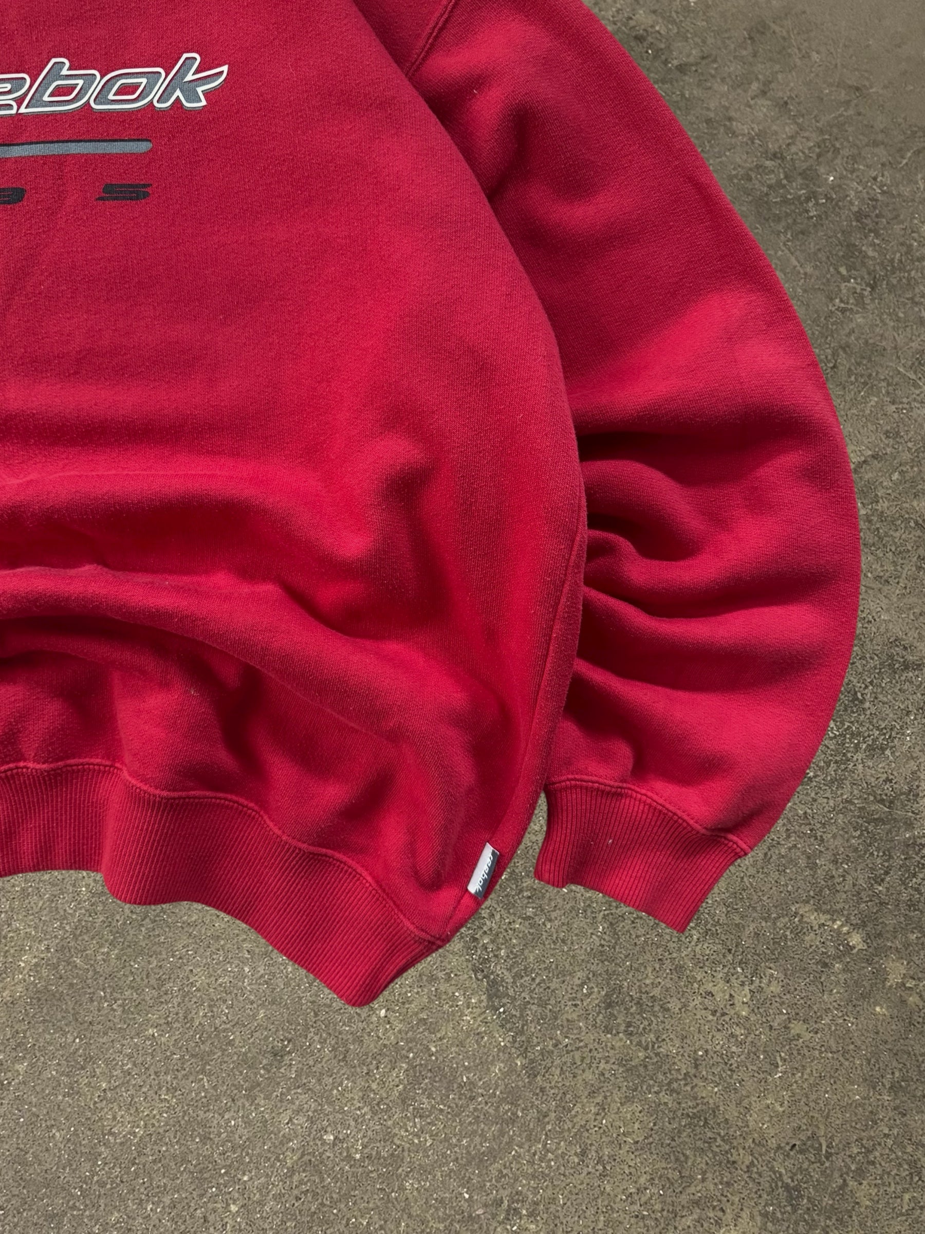 VINTAGE RED REEBOK ”1895” LOGO SWEATSHIRT