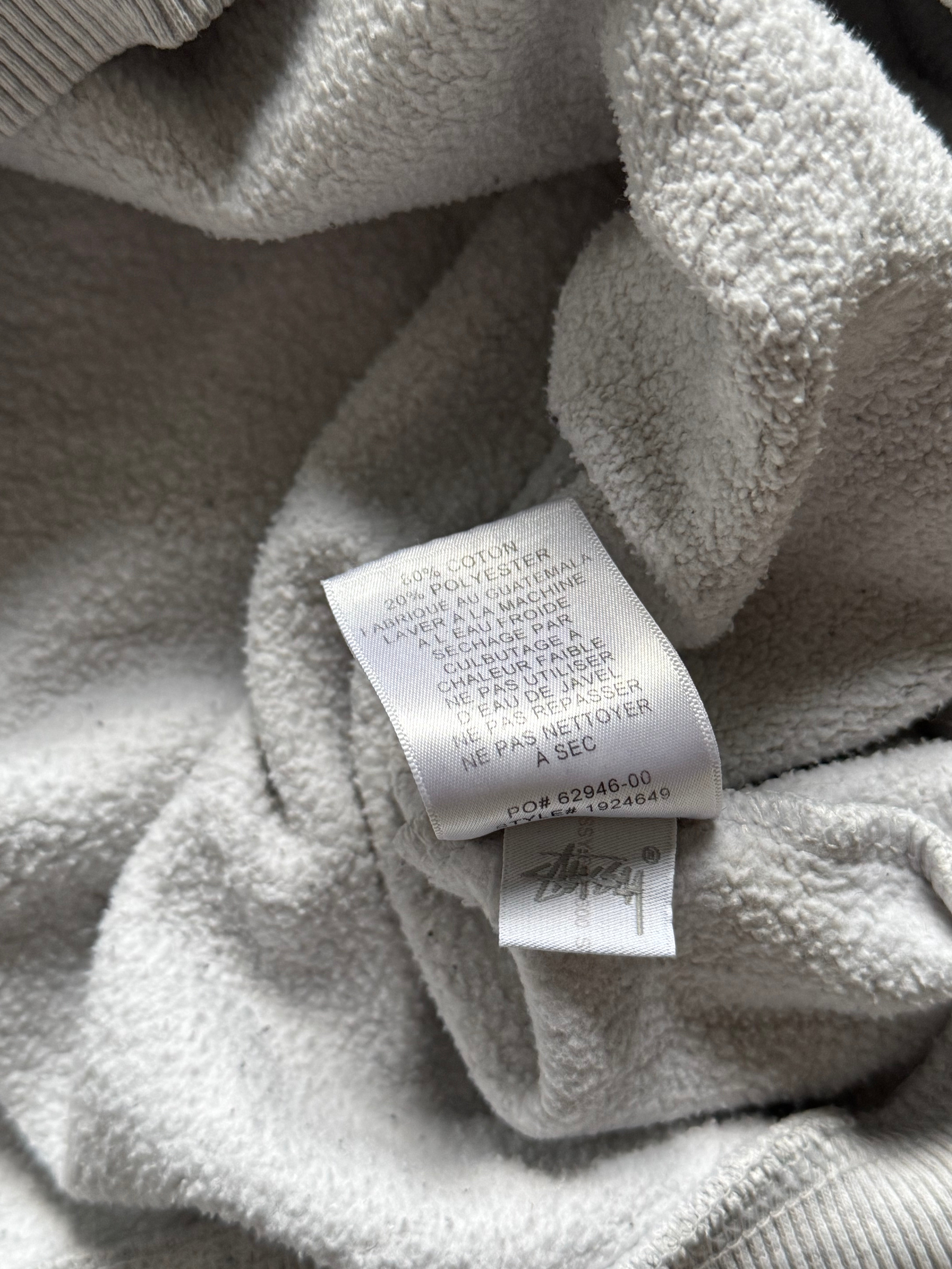 STÜSSY GREY BASIC LOGO HOODIE