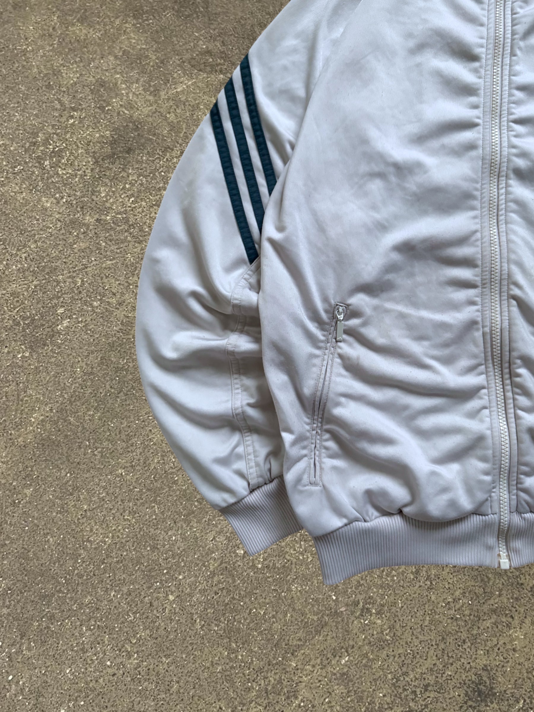 VINTAGE 90S WHITE ADIDAS TRACK JACKET