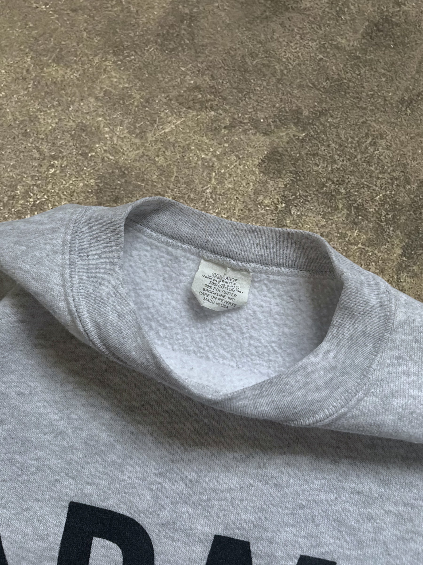 VINTAGE GREY ”ARMY” SWEATSHIRT