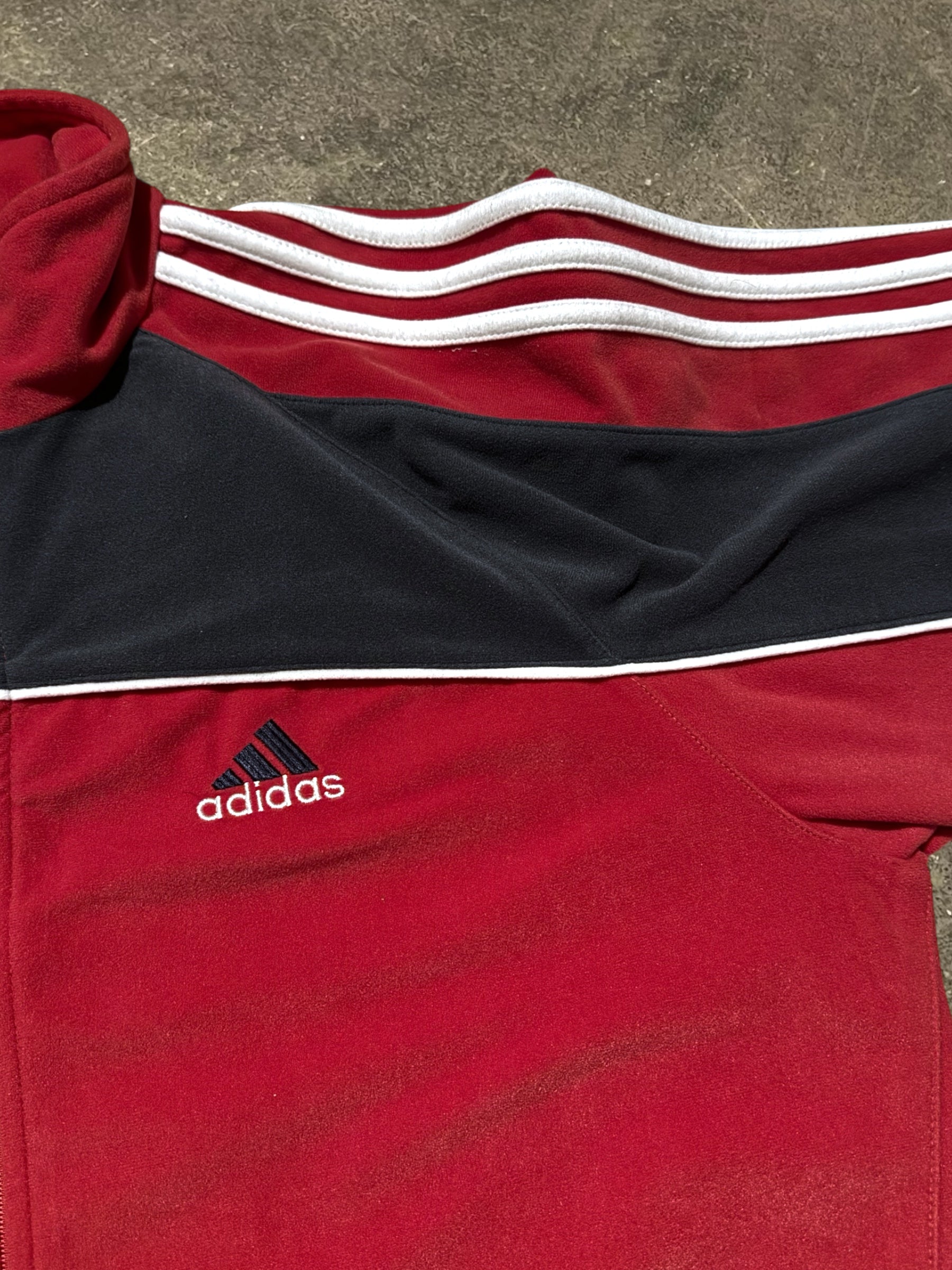 VINTAGE 00S ADIDAS FLEECE TRACK JACKET