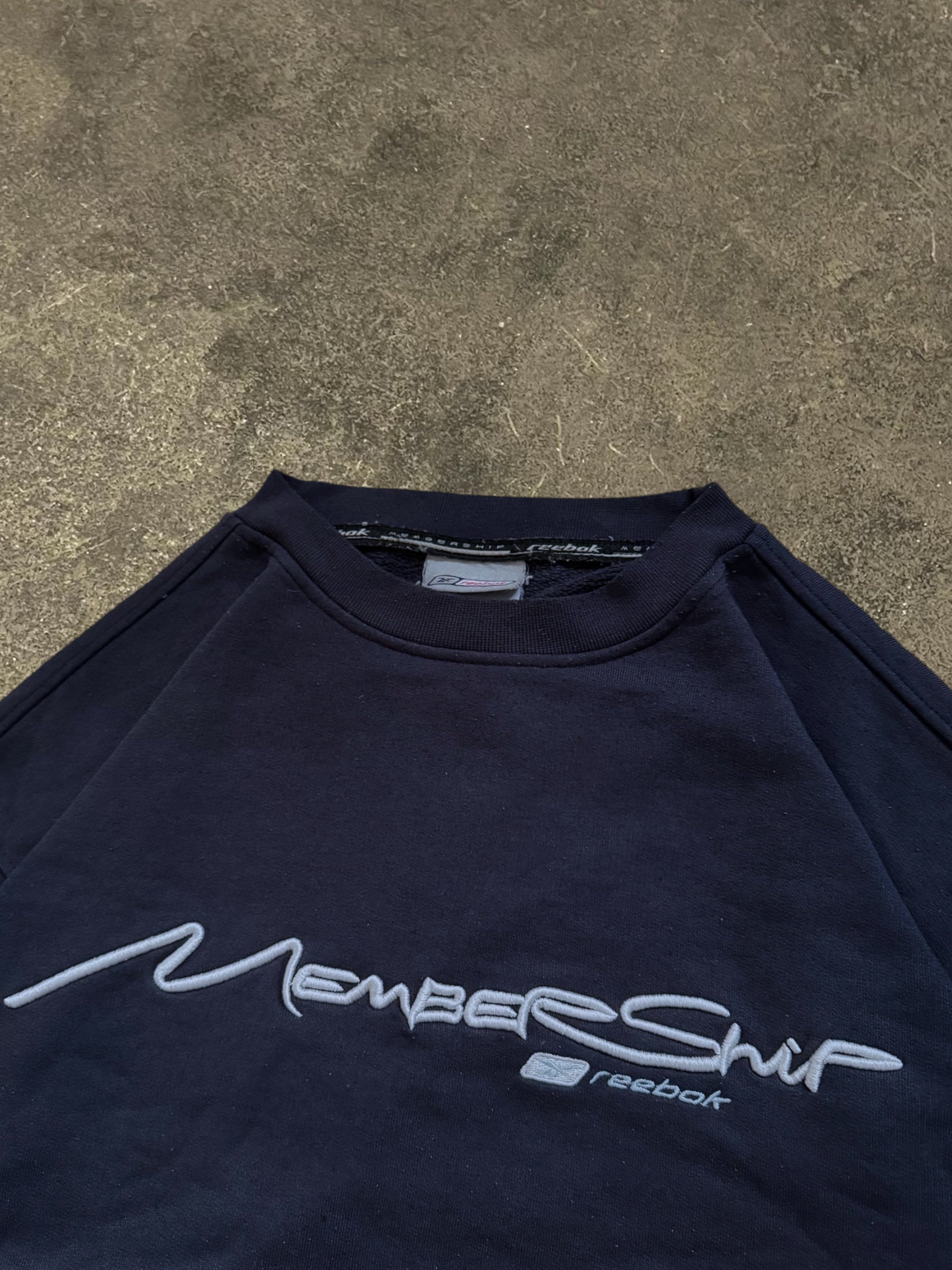 VINTAGE NAVY REEBOK MEMBERSHIP SWEATSHIRT