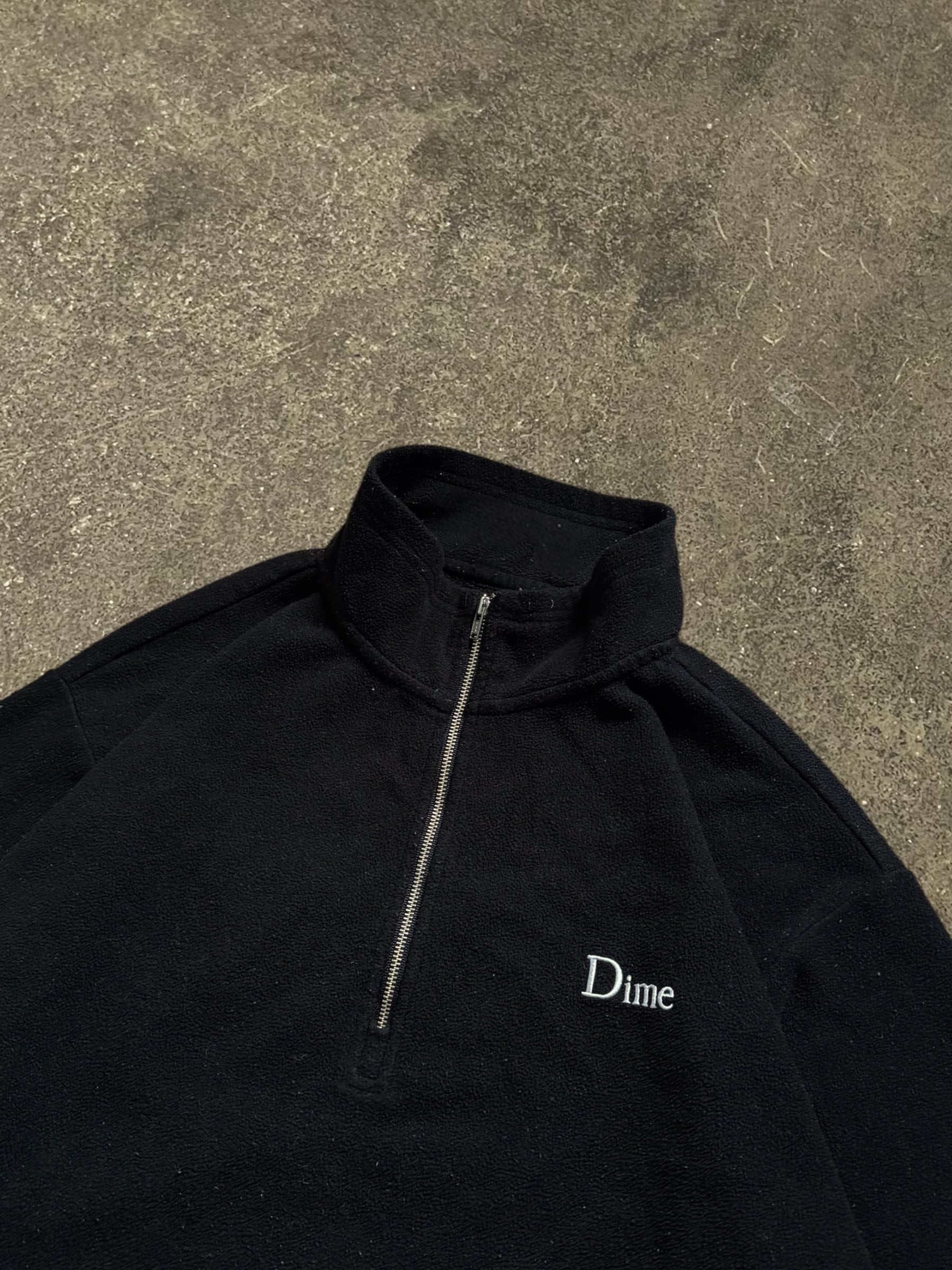 DIME LITTLE LOGO QUARTER-ZIP FLEECE