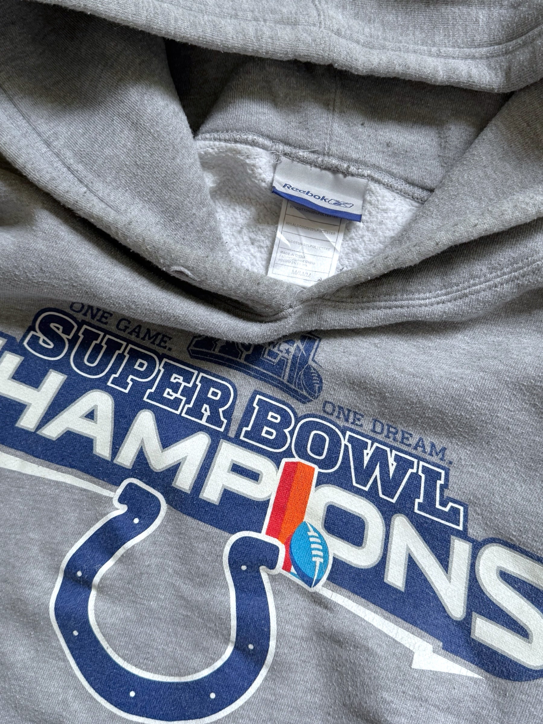 VINTAGE REEBOK SUPER BOWL CHAMPIONS HOODIE
