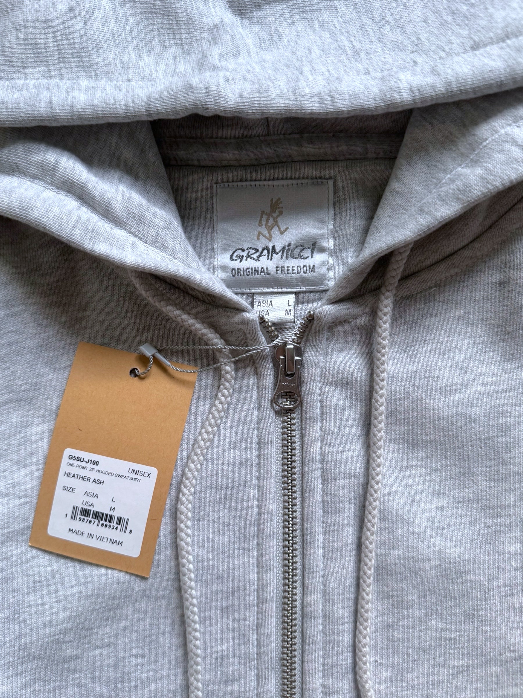 GRAMICCI ONE POINT ZIP-UP HOODIE