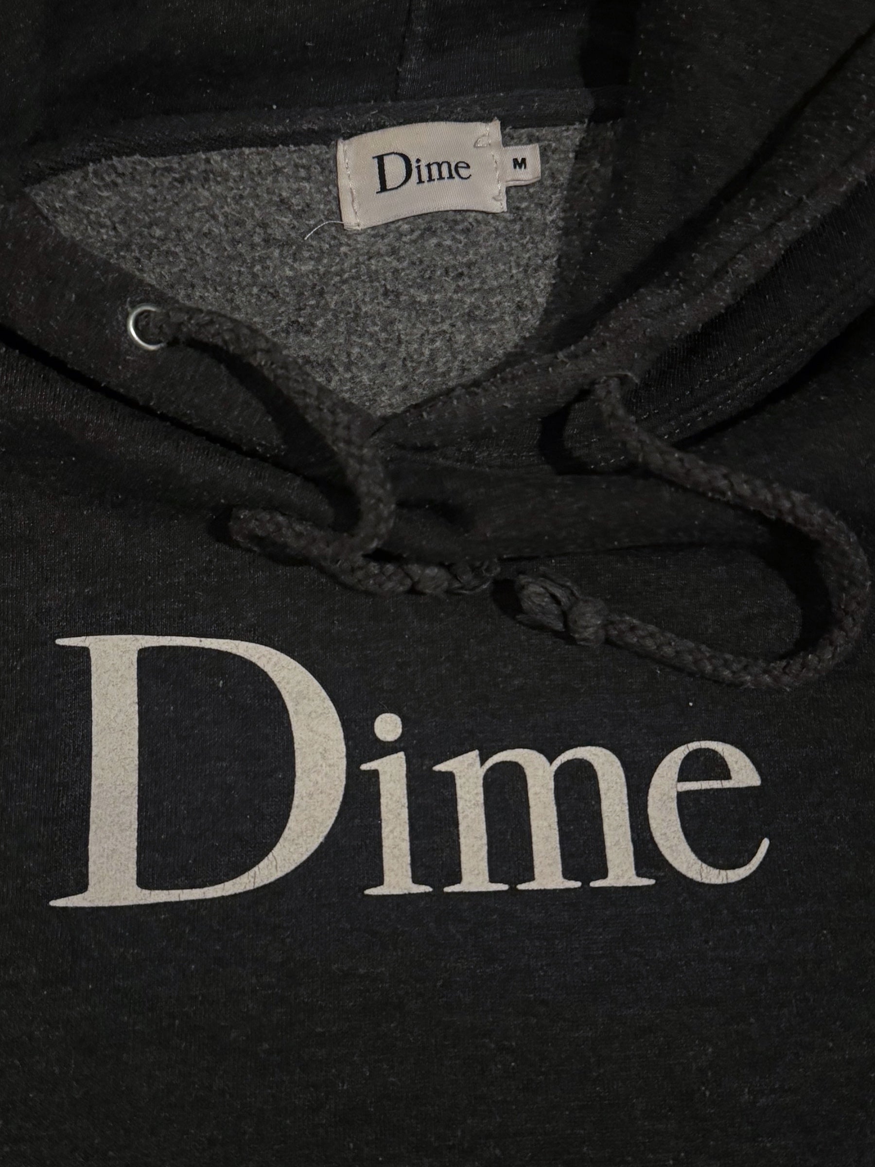 DIME GREY LOGO HOODIE