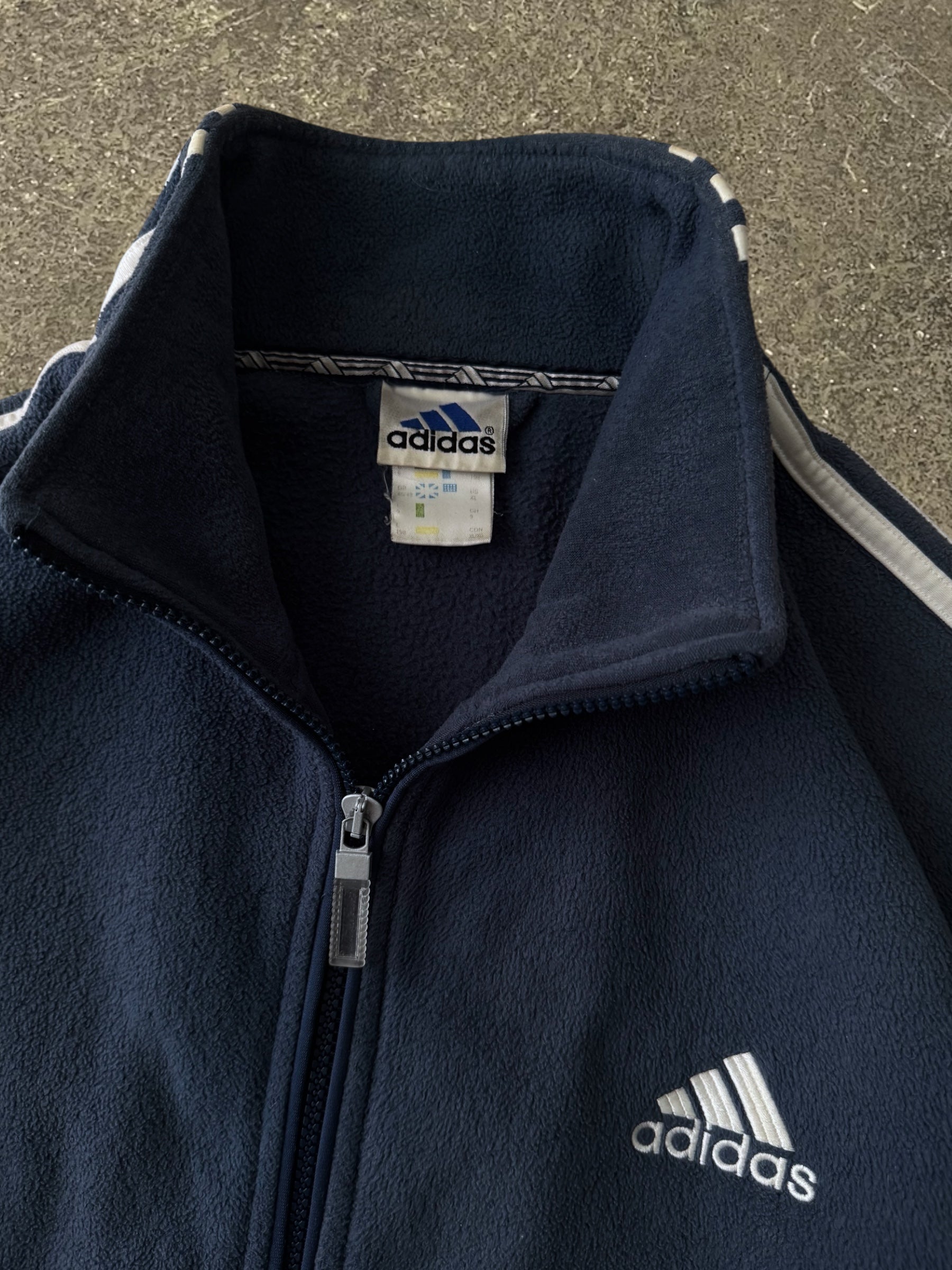 VINTAGE 90S ADIDAS ZIP-UP FLEECE