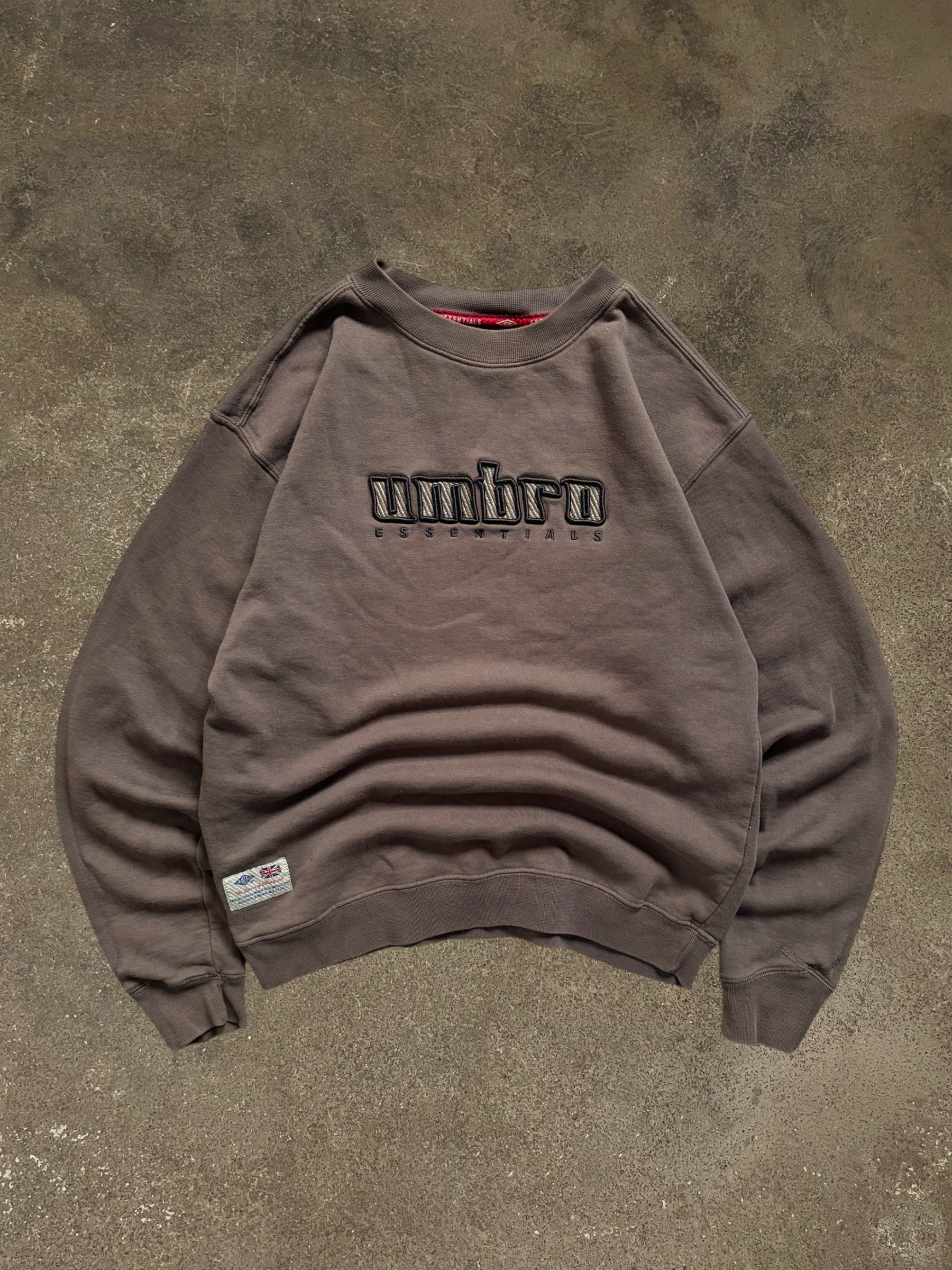 VINTAGE BROWN UMBRO LOGO SWEATSHIRT