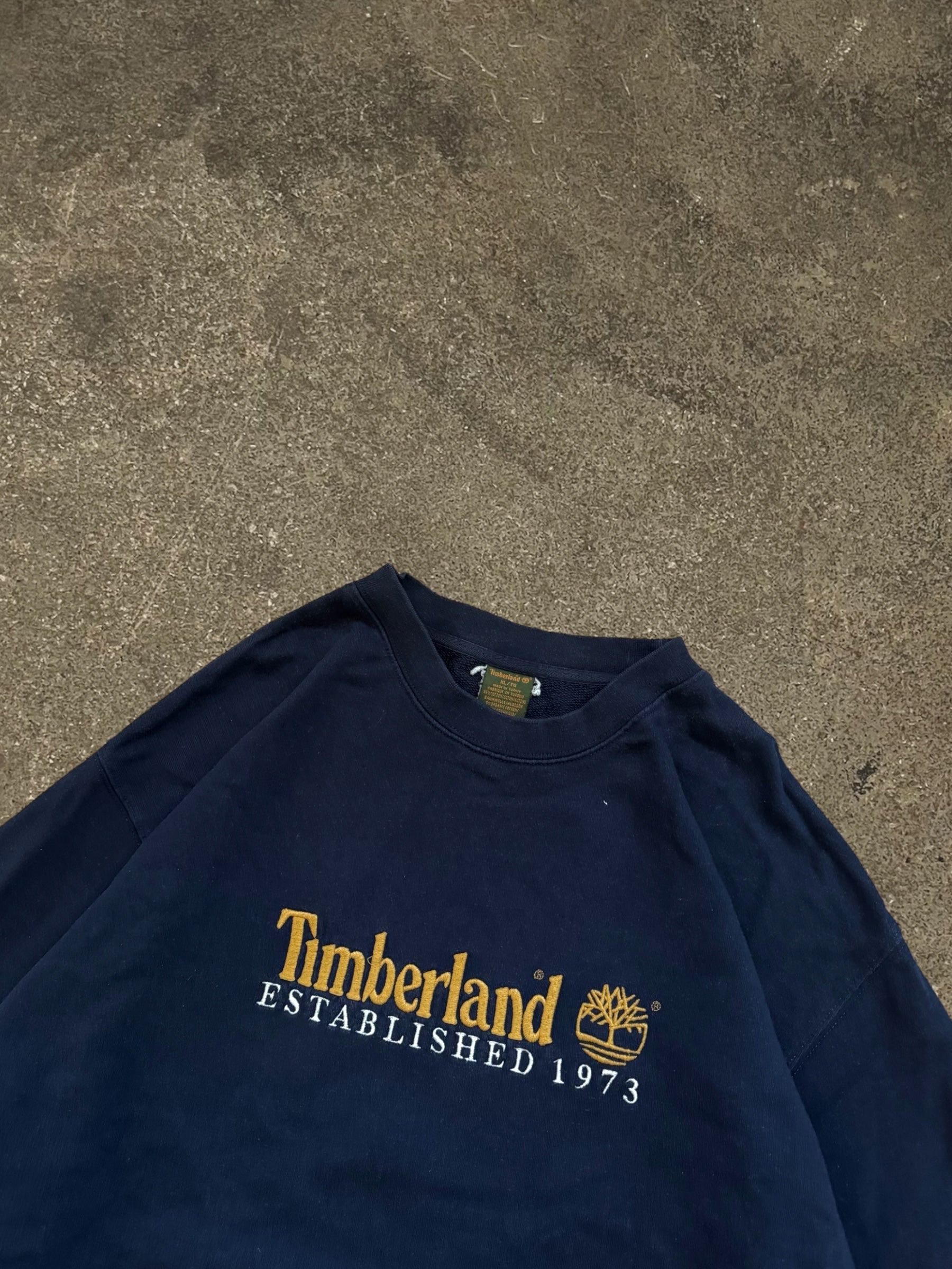 VINTAGE NAVY TIMBERLAND SWEATSHIRT