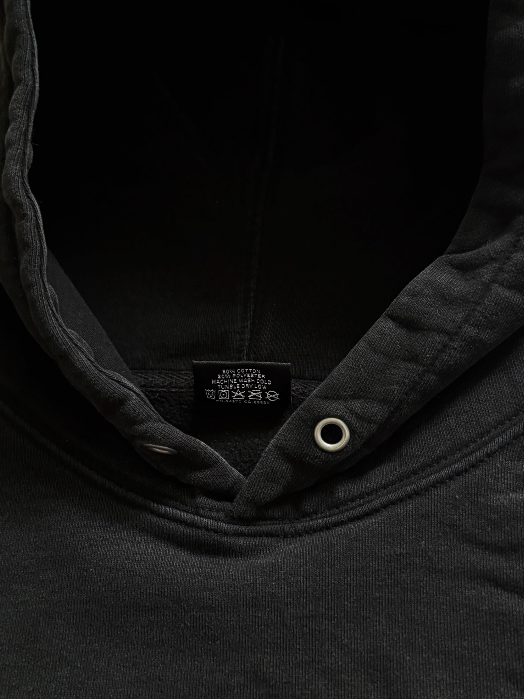 STÜSSY BLACK BASIC LOGO HOODIE