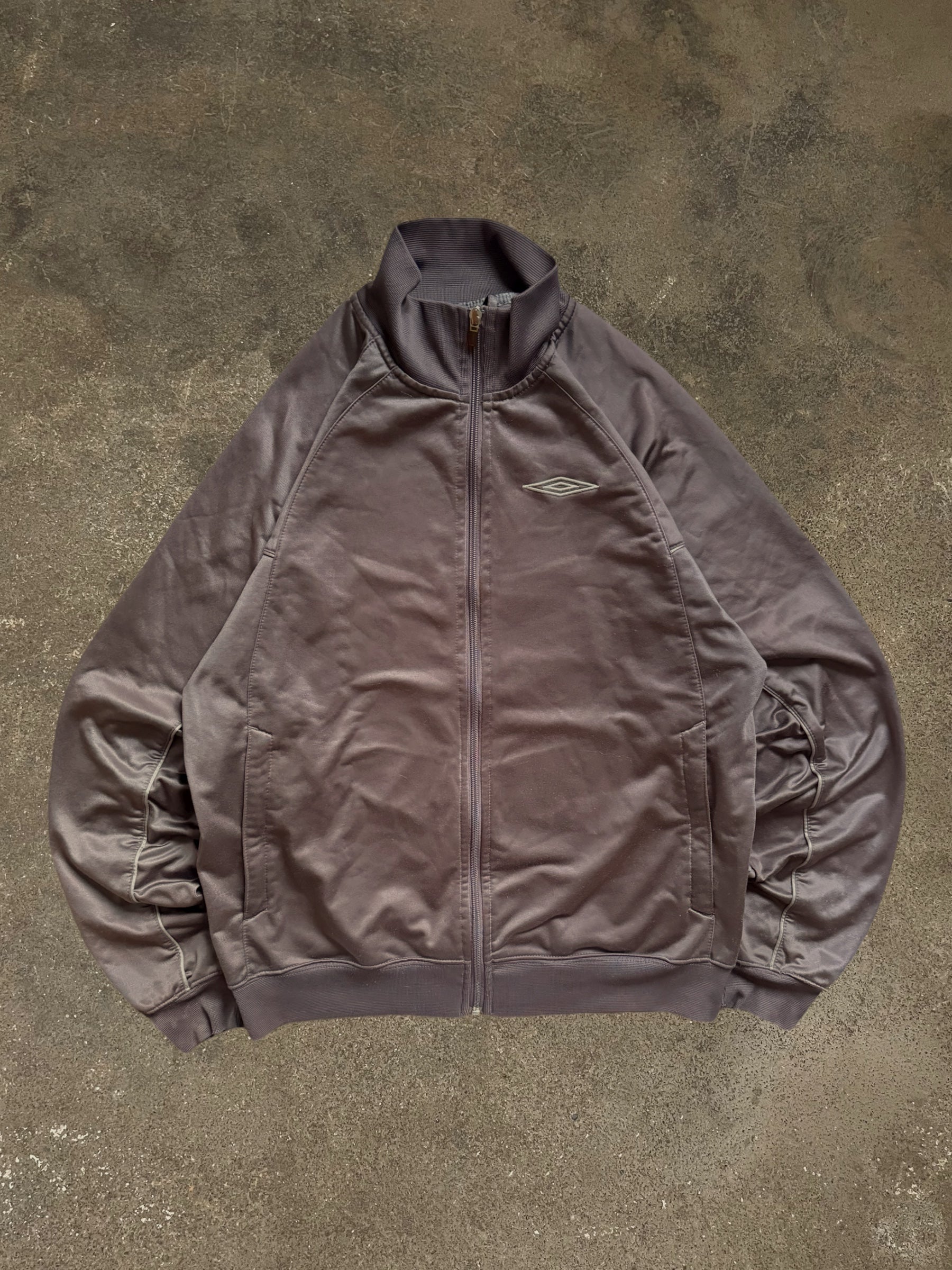 VINTAGE BROWN UMBRO TRACK JACKET