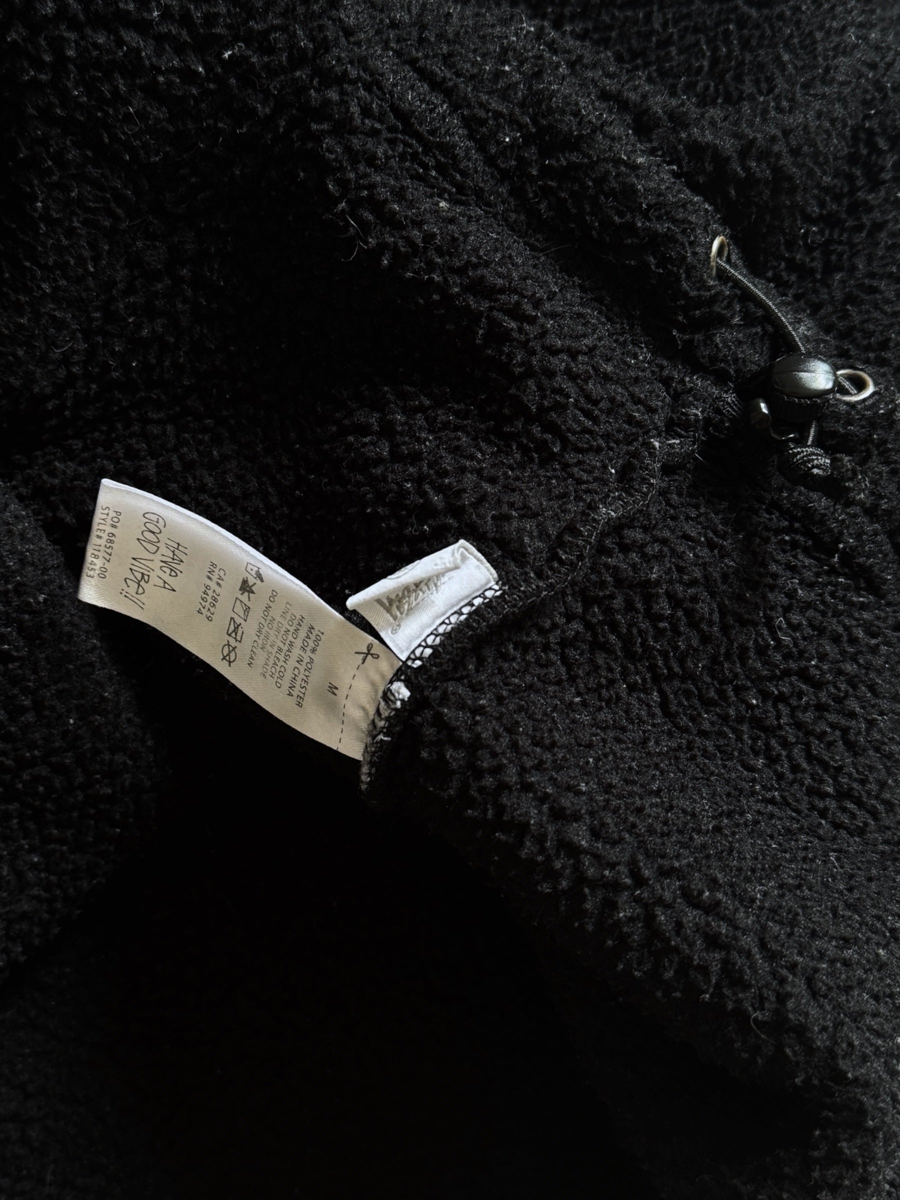 STÜSSY STOCK LOGO HALF ZIP FLEECE