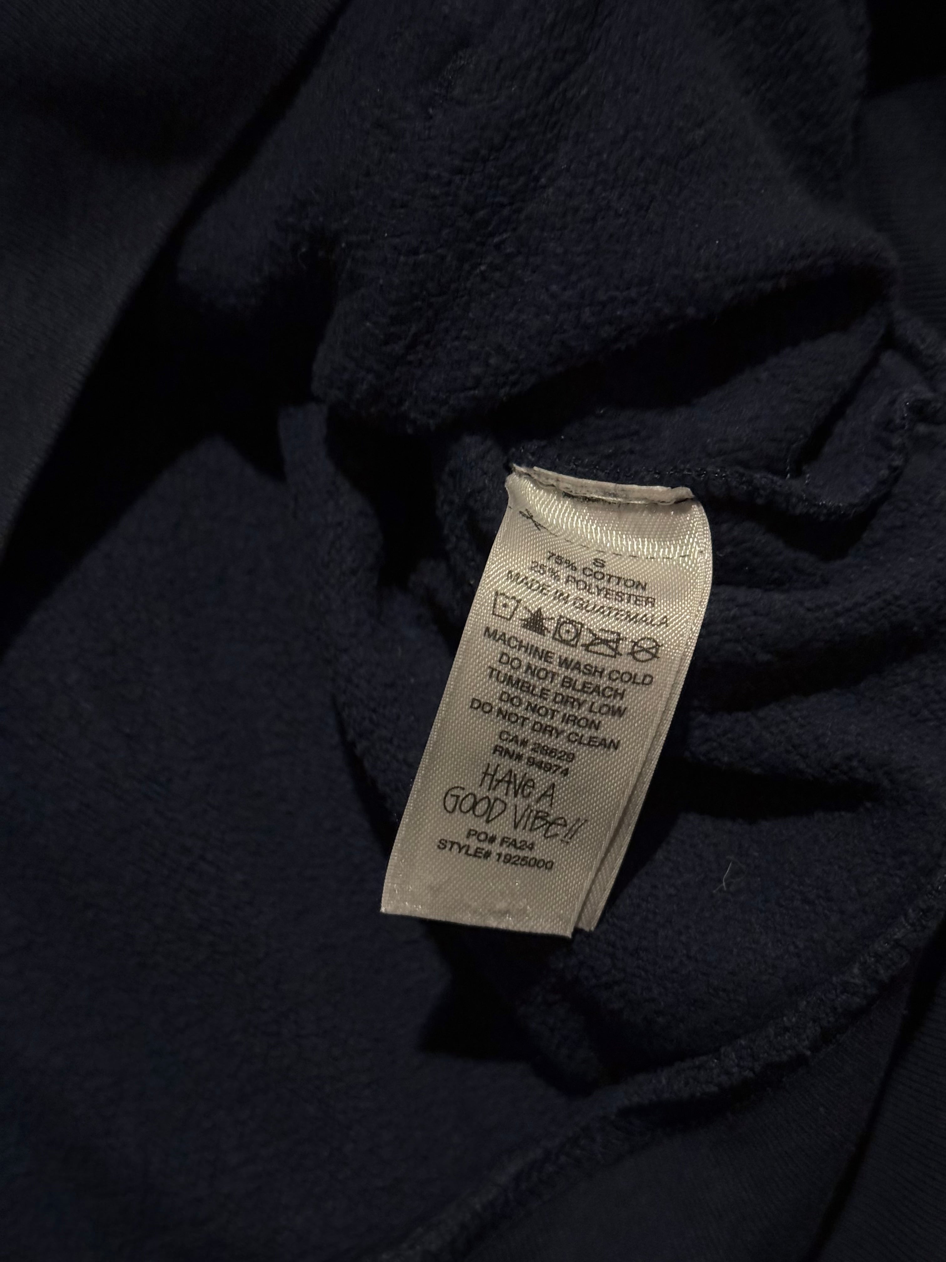 STÜSSY NAVY BASIC LOGO HOODIE