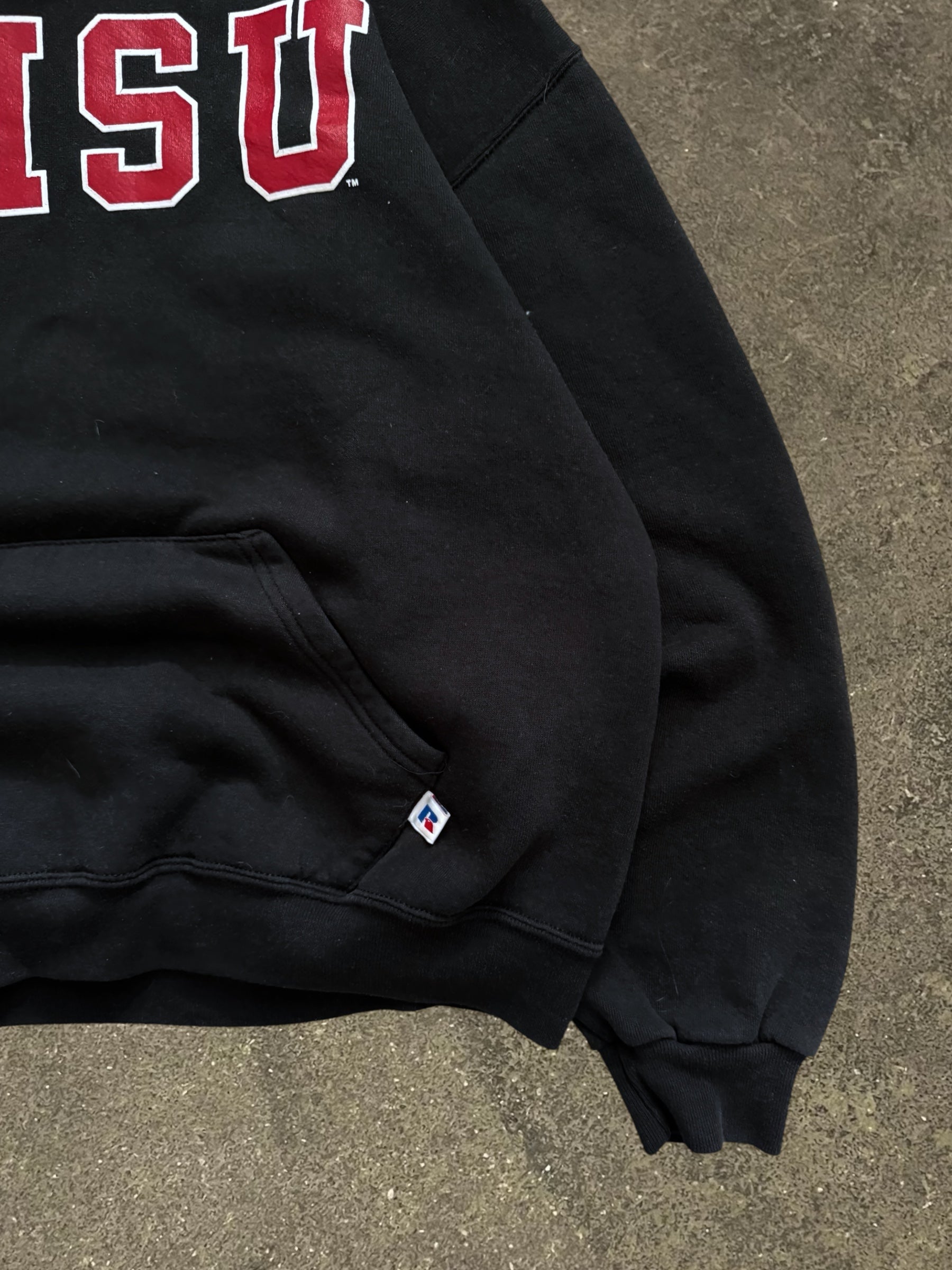 VINTAGE BLACK RUSSELL ATHLETIC CMSU HOODIE