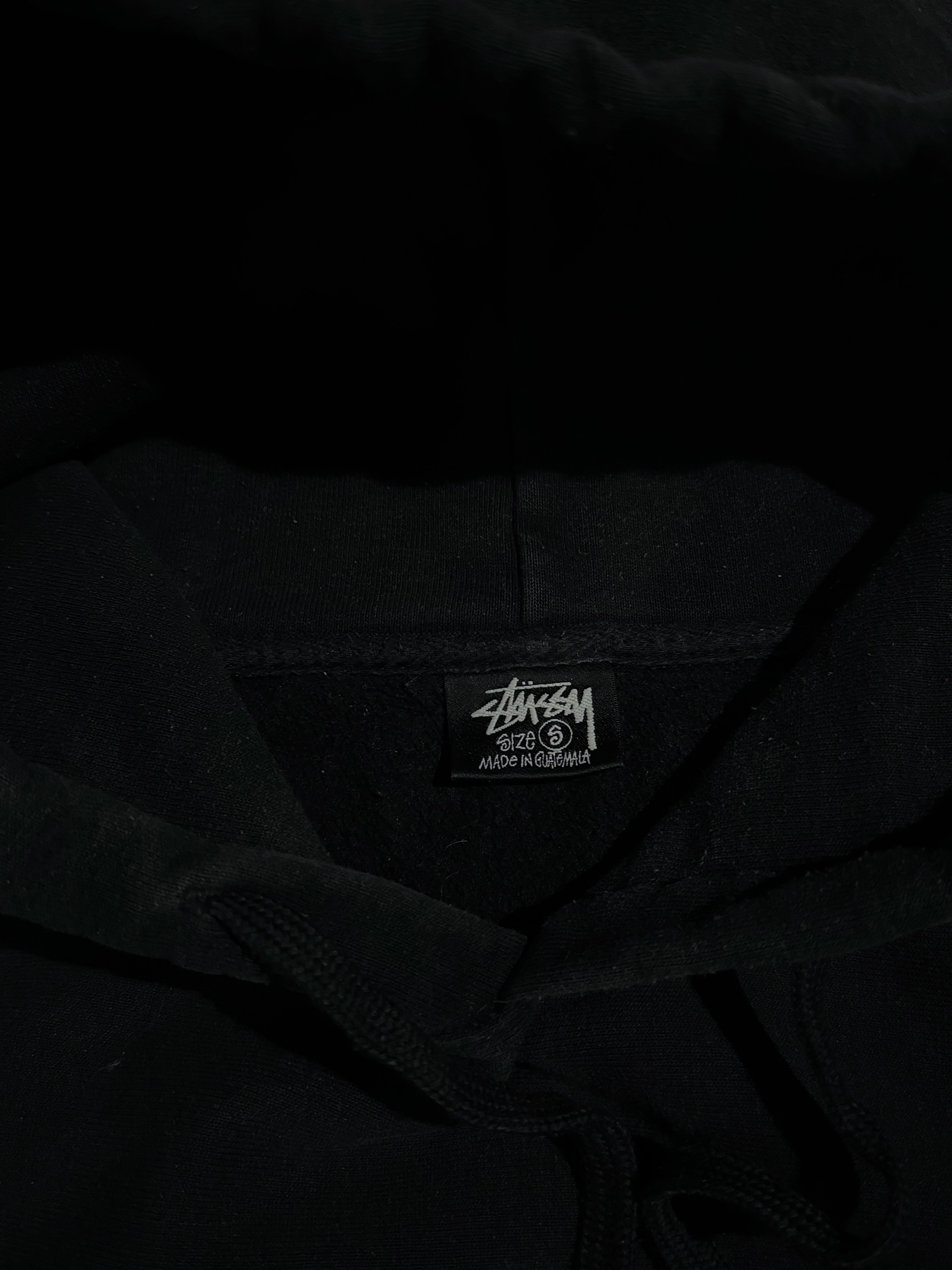 STÜSSY BLACK BASIC LOGO HOODIE