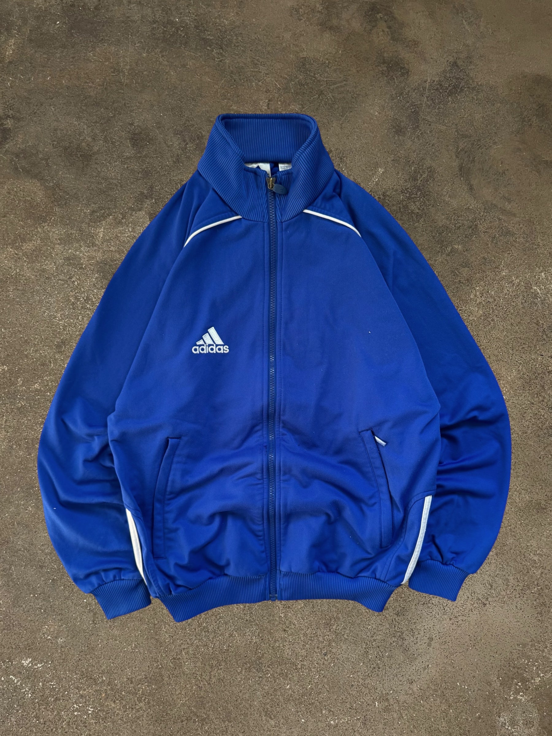 VINTAGE 90S BLUE ADIDAS TRACK JACKET