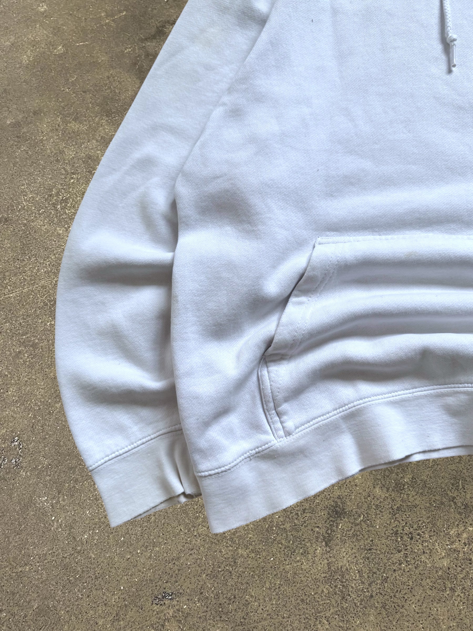 VINTAGE STÜSSY WHITE BASIC LOGO HOODIE