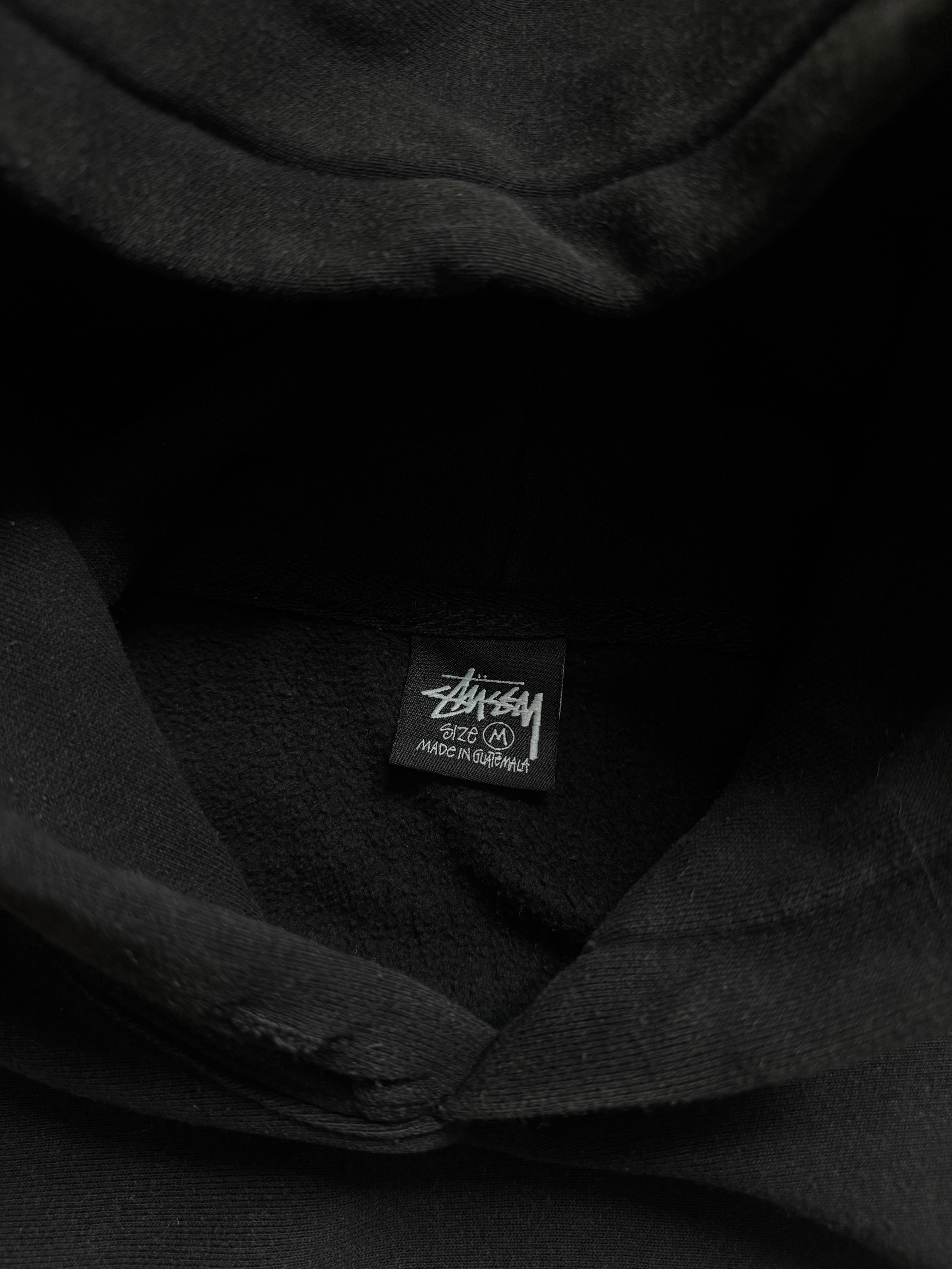 STÜSSY BLACK BASIC LOGO HOODIE