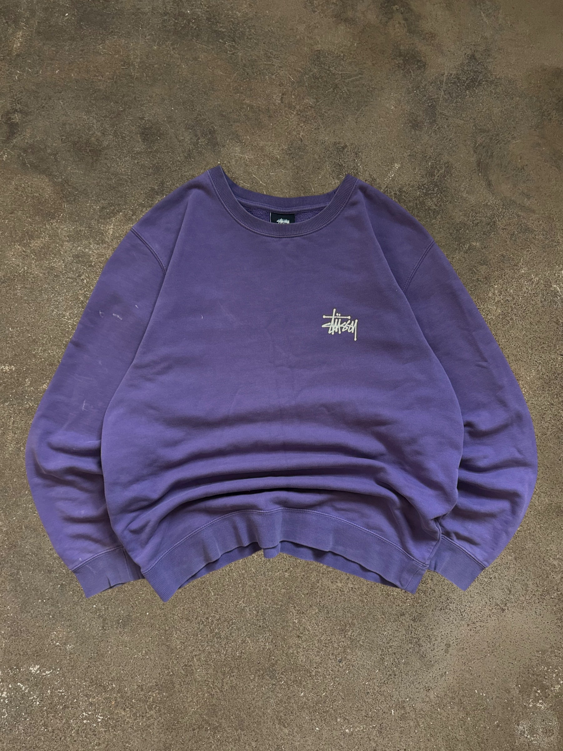 STÜSSY VIOLET BASIC LOGO SWEATSHIRT