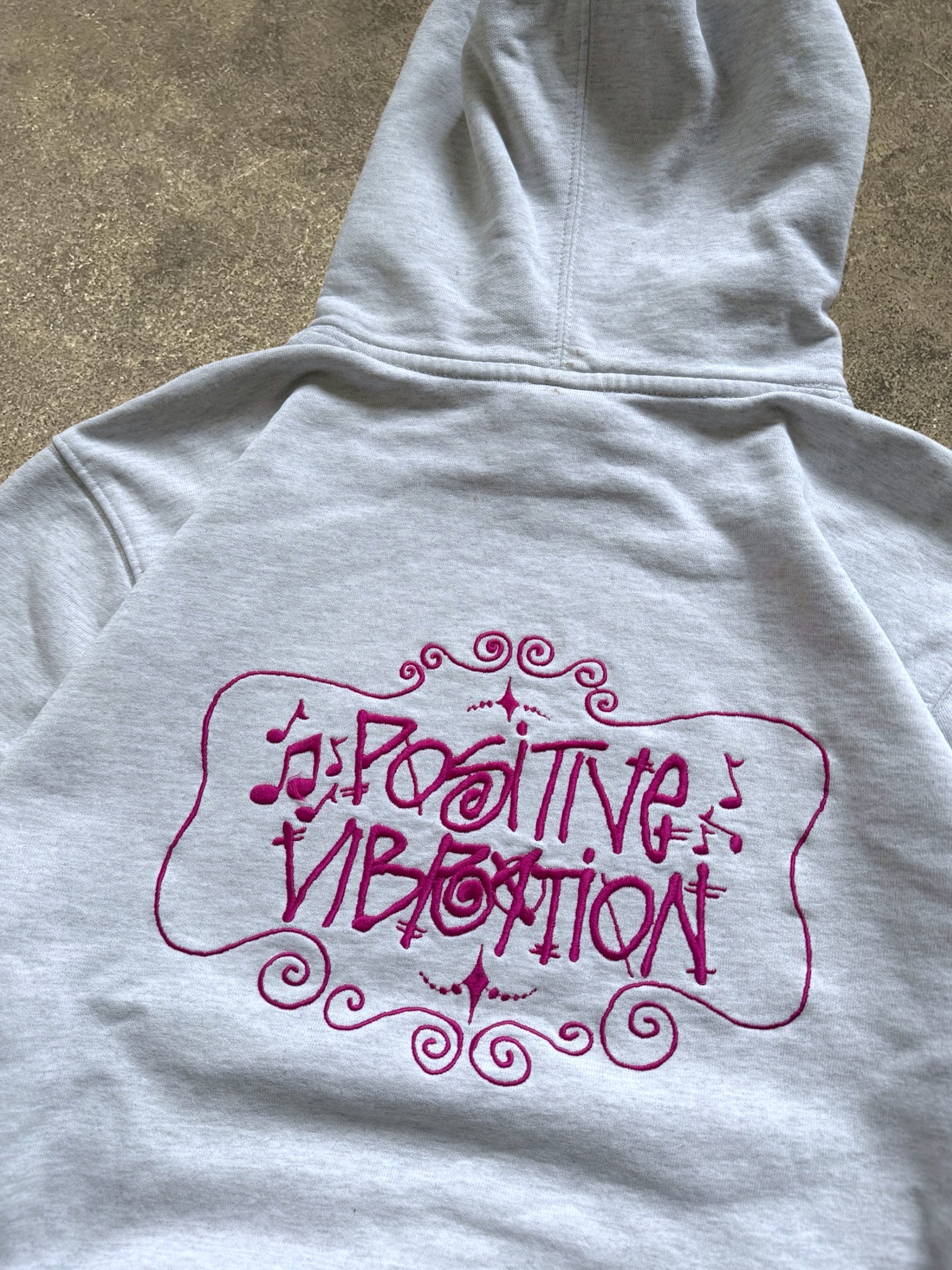 STÜSSY GREY DESIGNS HOODIE