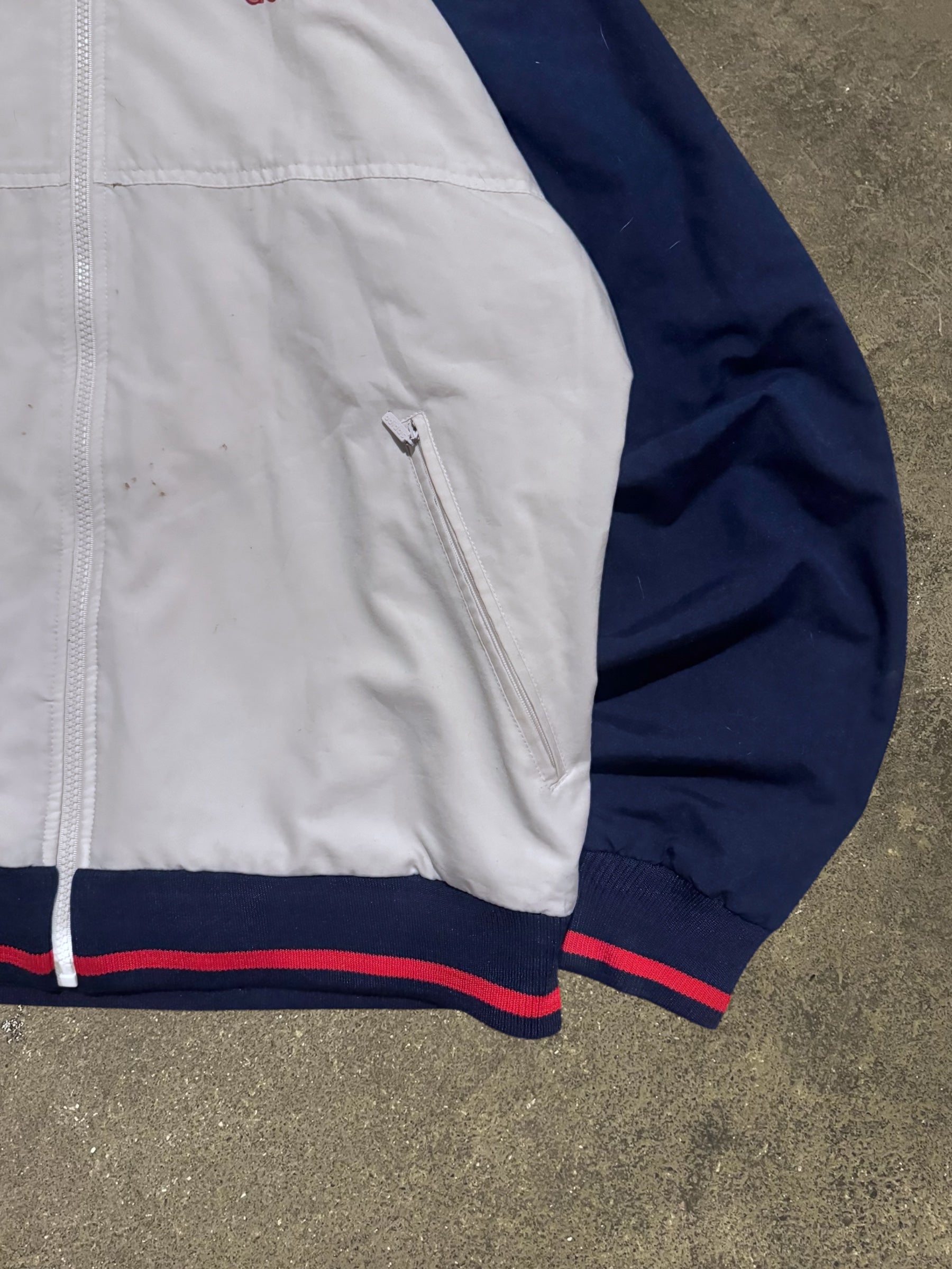 VINTAGE 90S ADIDAS NAVY/WHITE JACKET