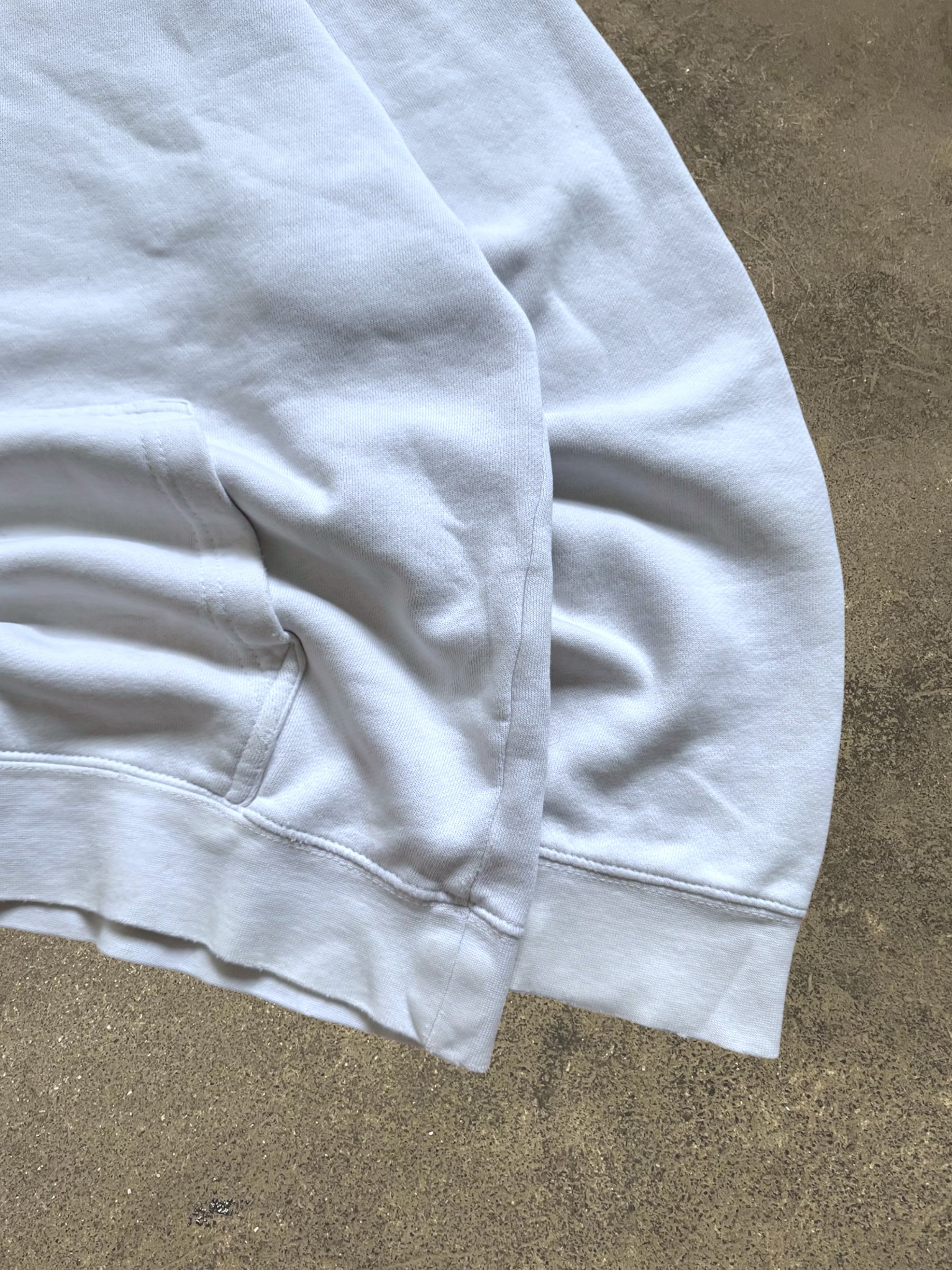 VINTAGE STÜSSY WHITE BASIC LOGO HOODIE