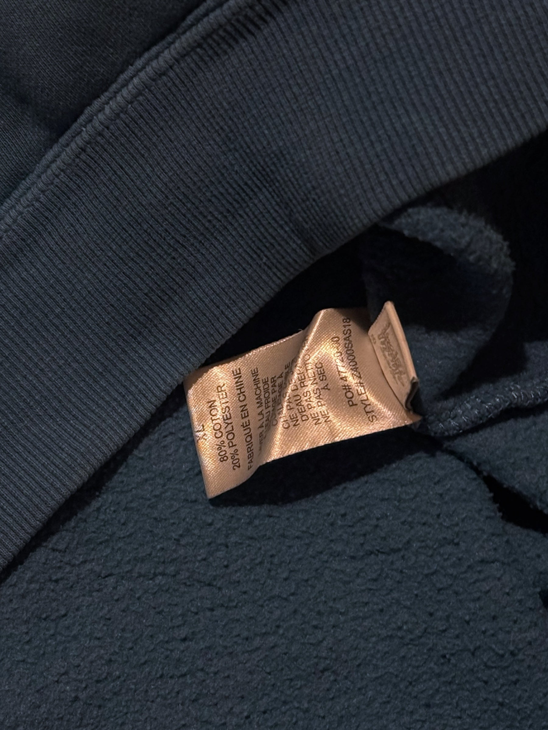 STÜSSY BLUE BASIC LOGO HOODIE