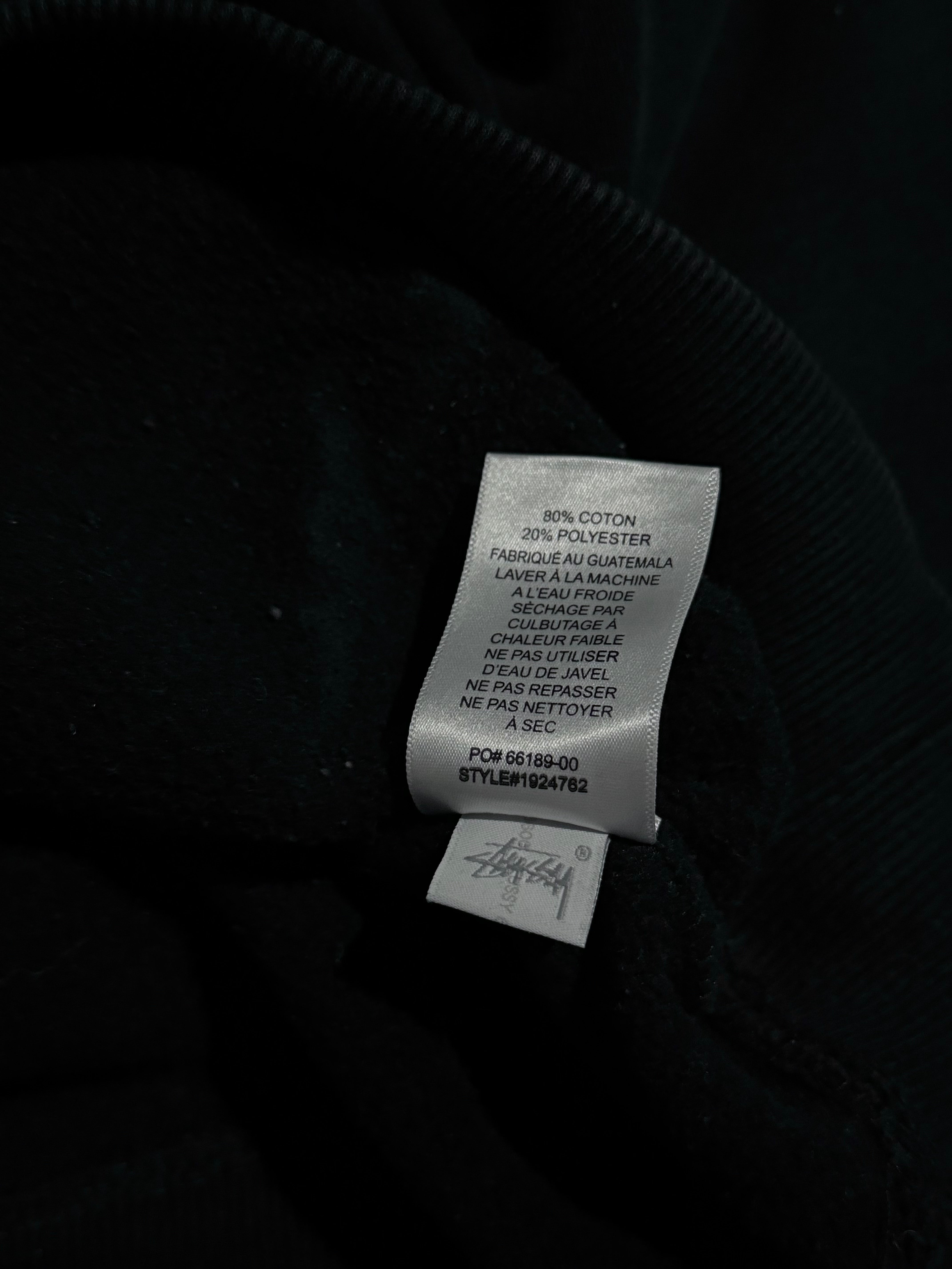 STÜSSY BLACK BASIC LOGO HOODIE