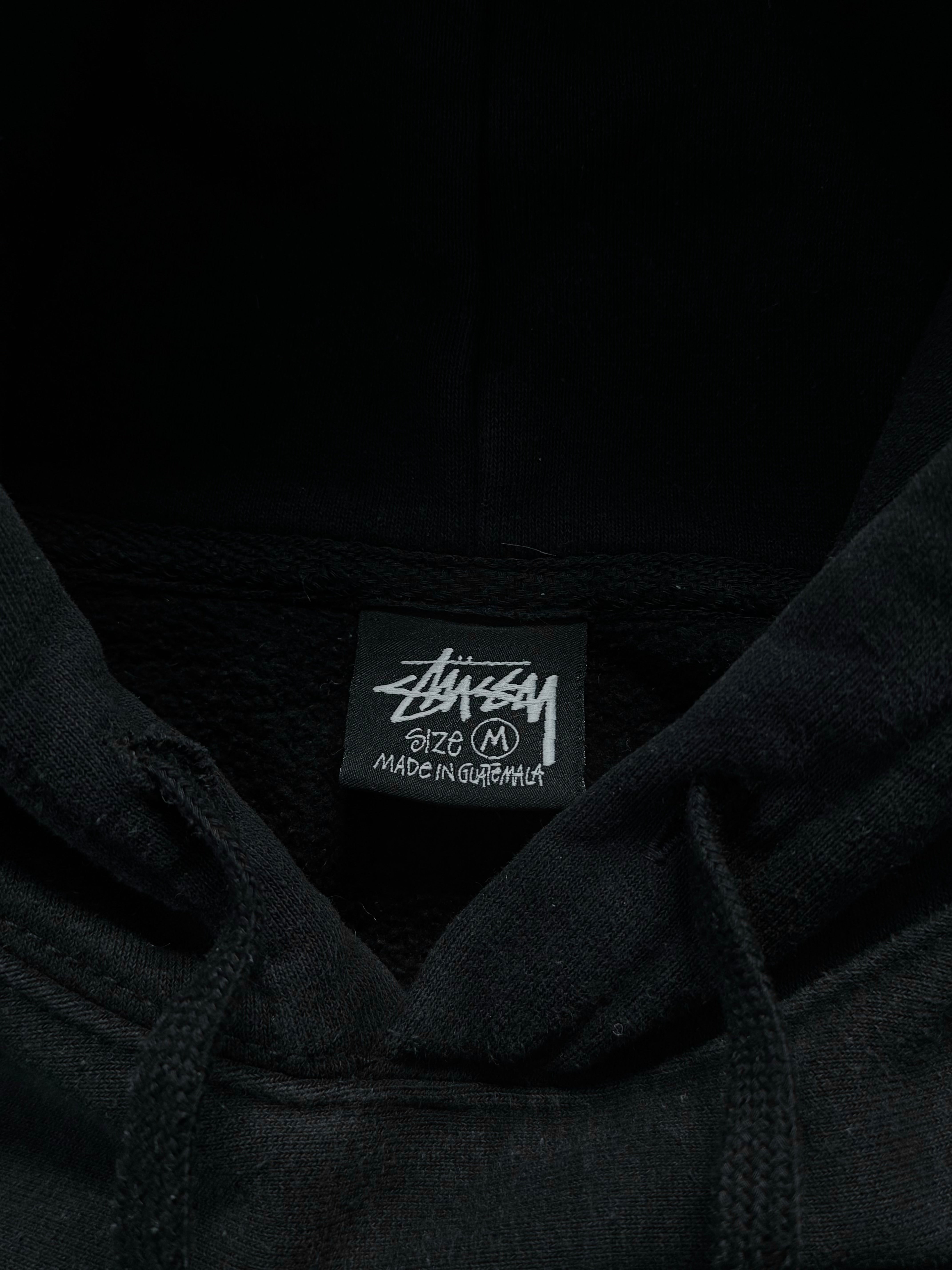 STÜSSY BLACK BASIC LOGO HOODIE