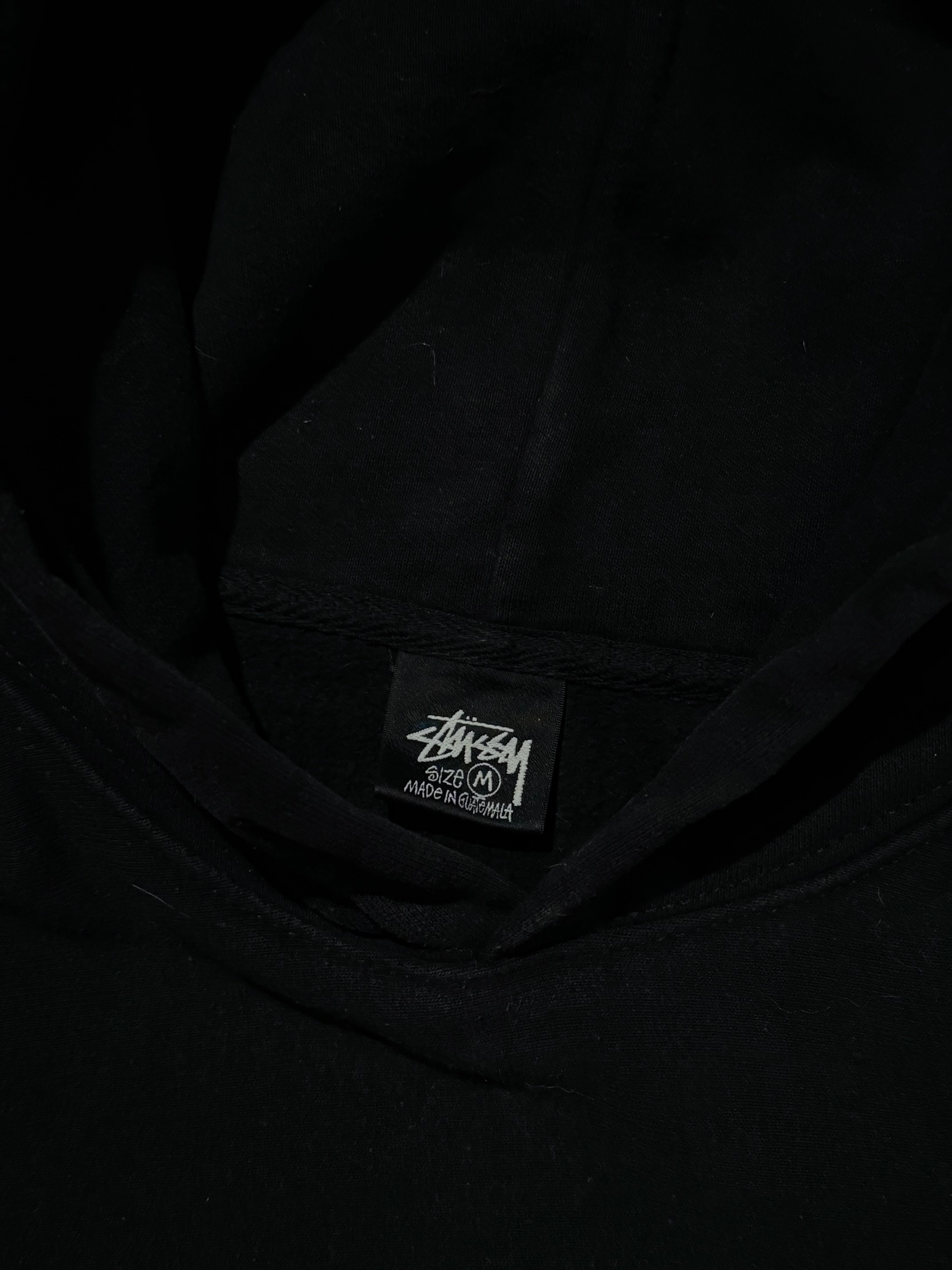 STÜSSY BLACK BASIC LOGO HOODIE