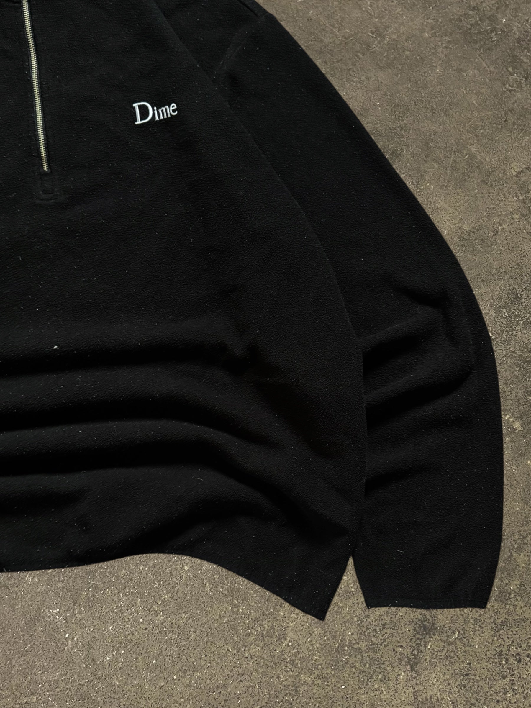 DIME LITTLE LOGO QUARTER-ZIP FLEECE