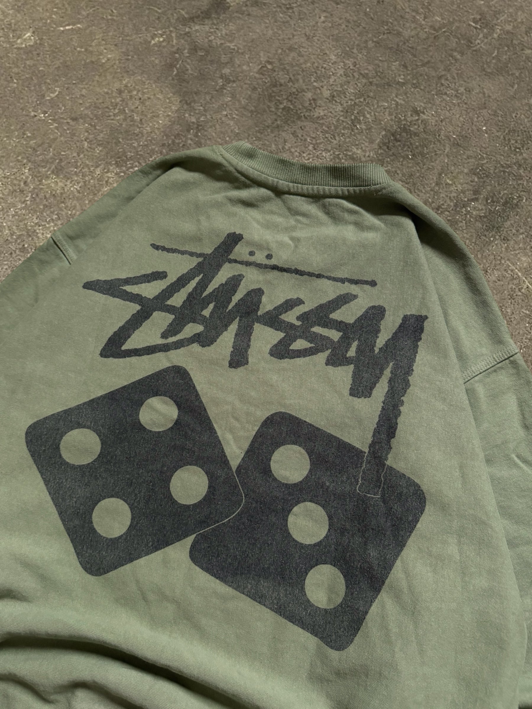 STÜSSY DICE PIGMENT DYED SWEATSHIRT