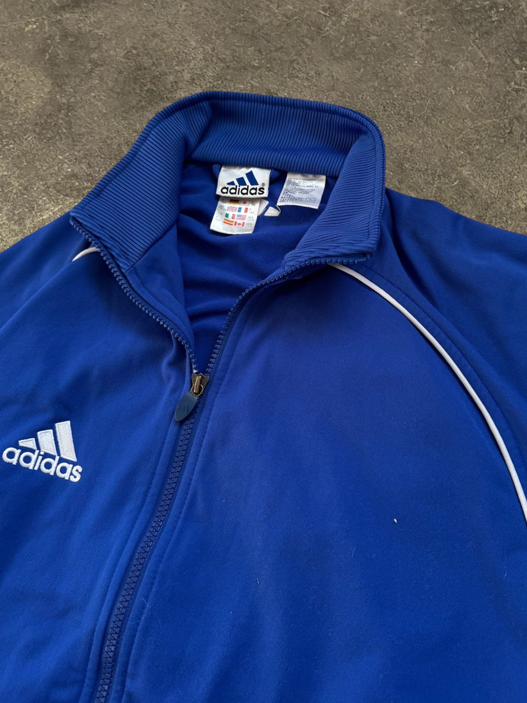 VINTAGE 90S BLUE ADIDAS TRACK JACKET