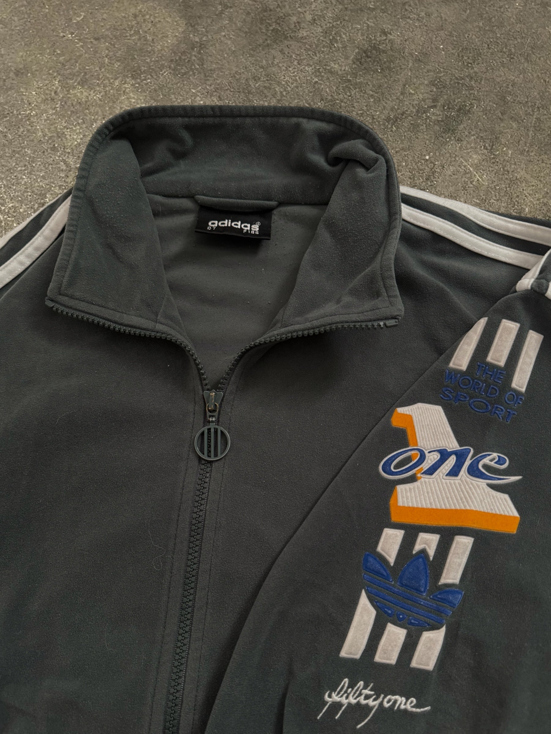 VINTAGE 90S ADIDAS GREEN TRACK JACKET