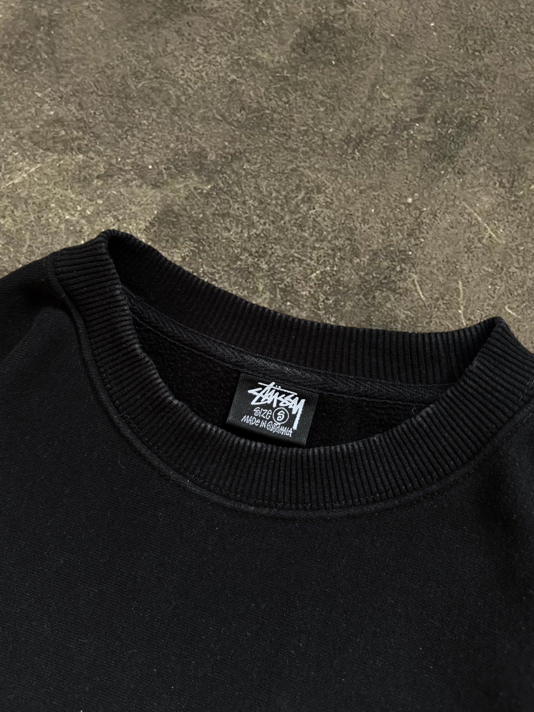STÜSSY BLACK BASIC LOGO SWEATSHIRT