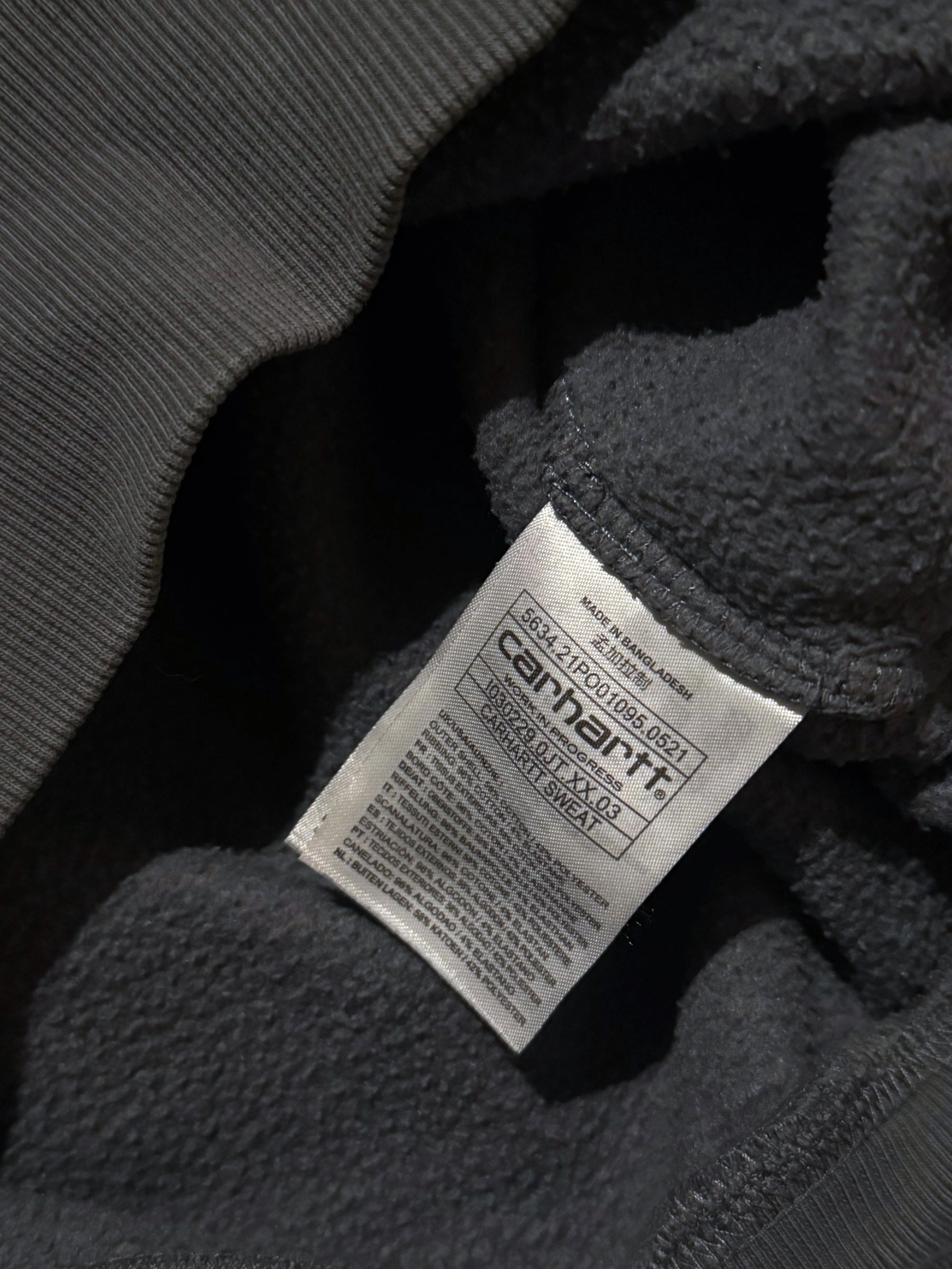 CARHARTT GREY LOGO SWEATSHIRT