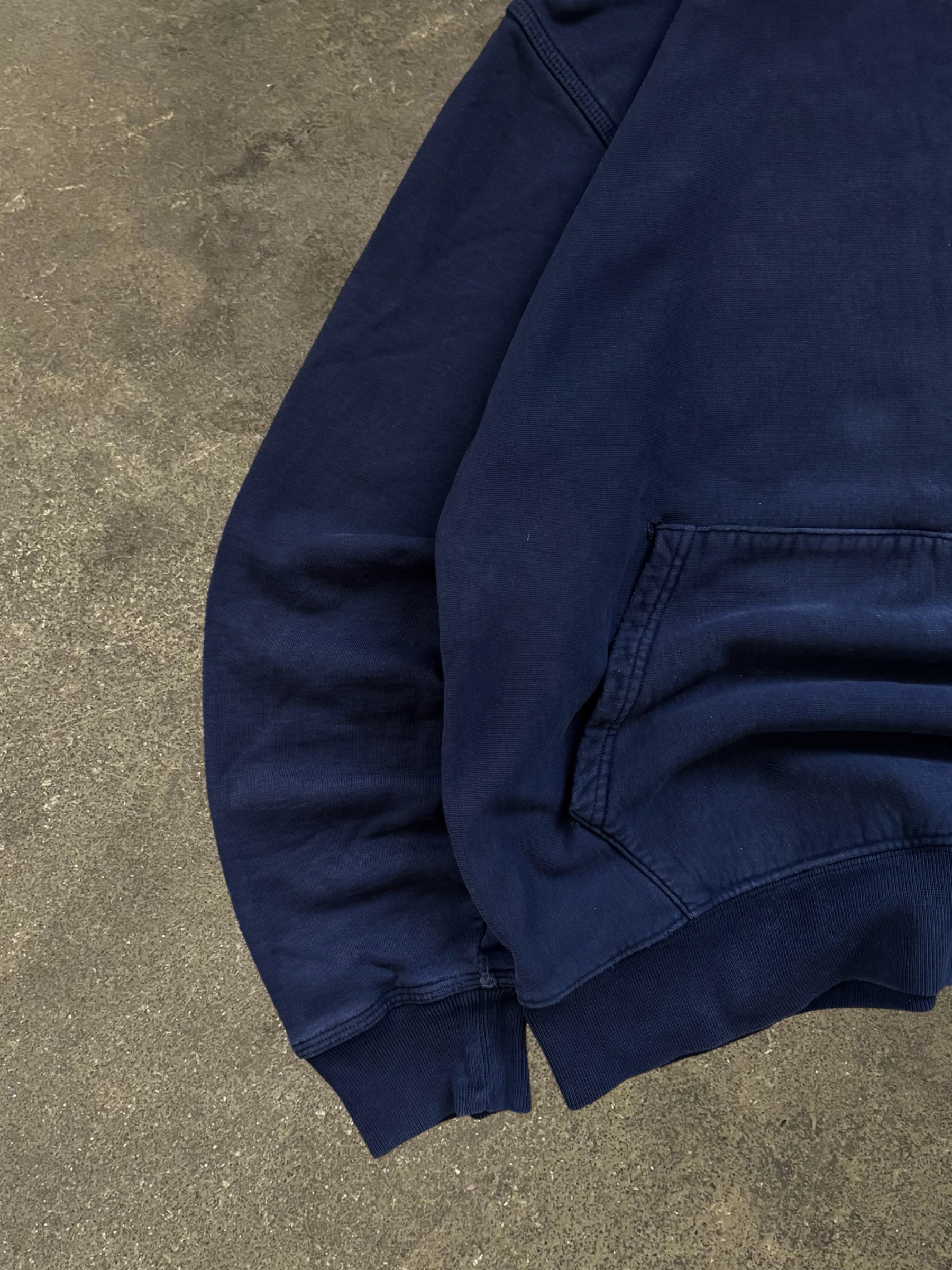 STÜSSY NAVY STOCK LOGO HOODIE