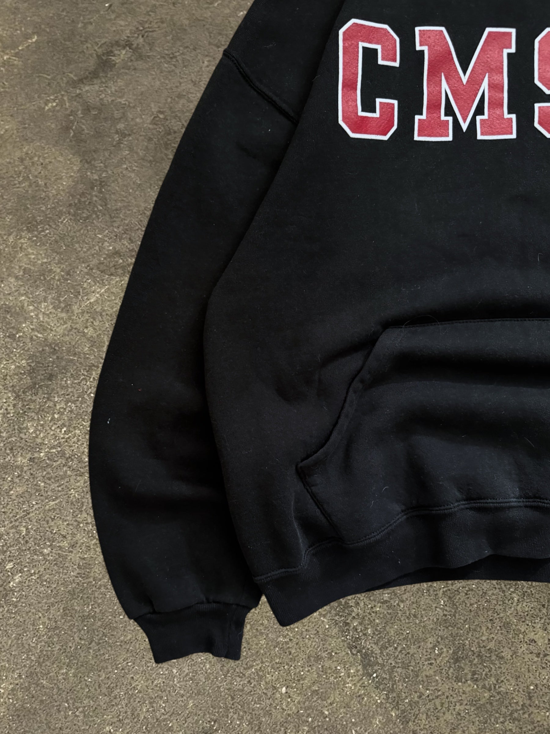 VINTAGE BLACK RUSSELL ATHLETIC CMSU HOODIE